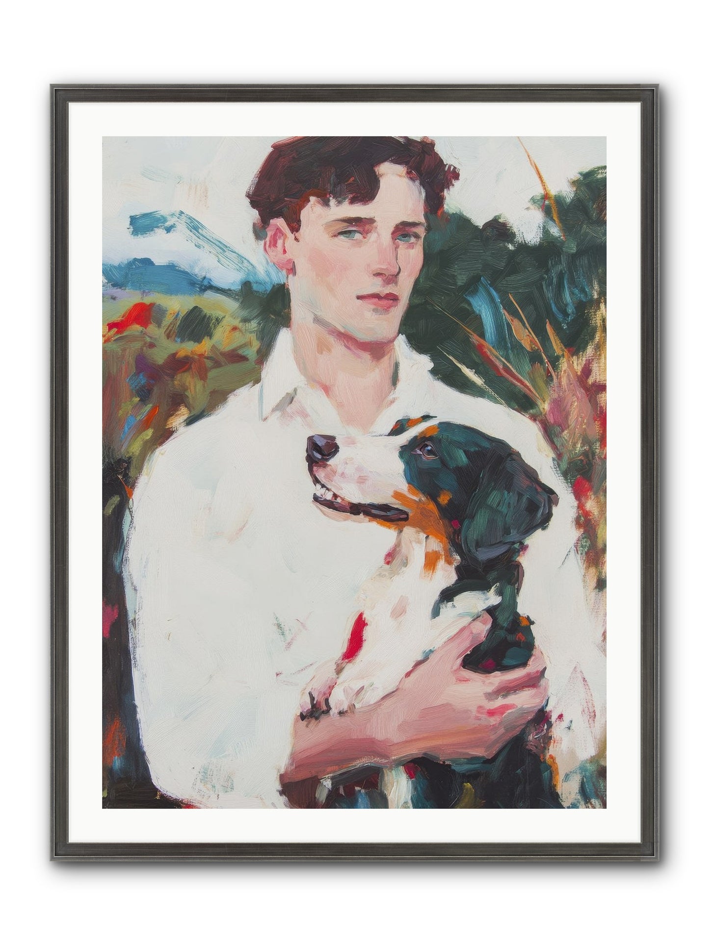 Inseparable Wanderers Framed Print - Slimwoods Black/Silver 30x40