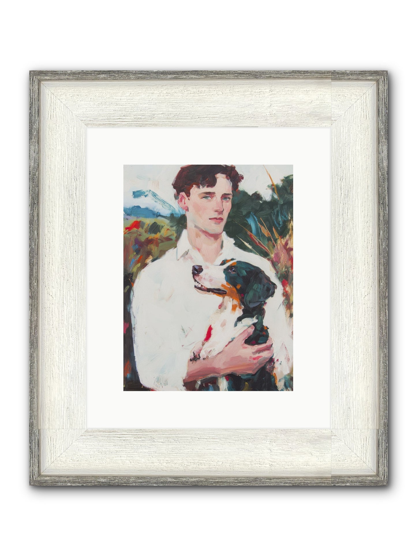 Inseparable Wanderers Framed Print - Driftwood White 9x12