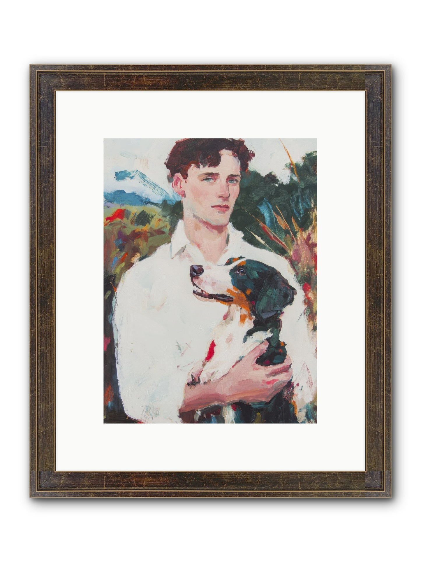 Inseparable Wanderers Framed Print - Slimwoods Black/Gold 9x12