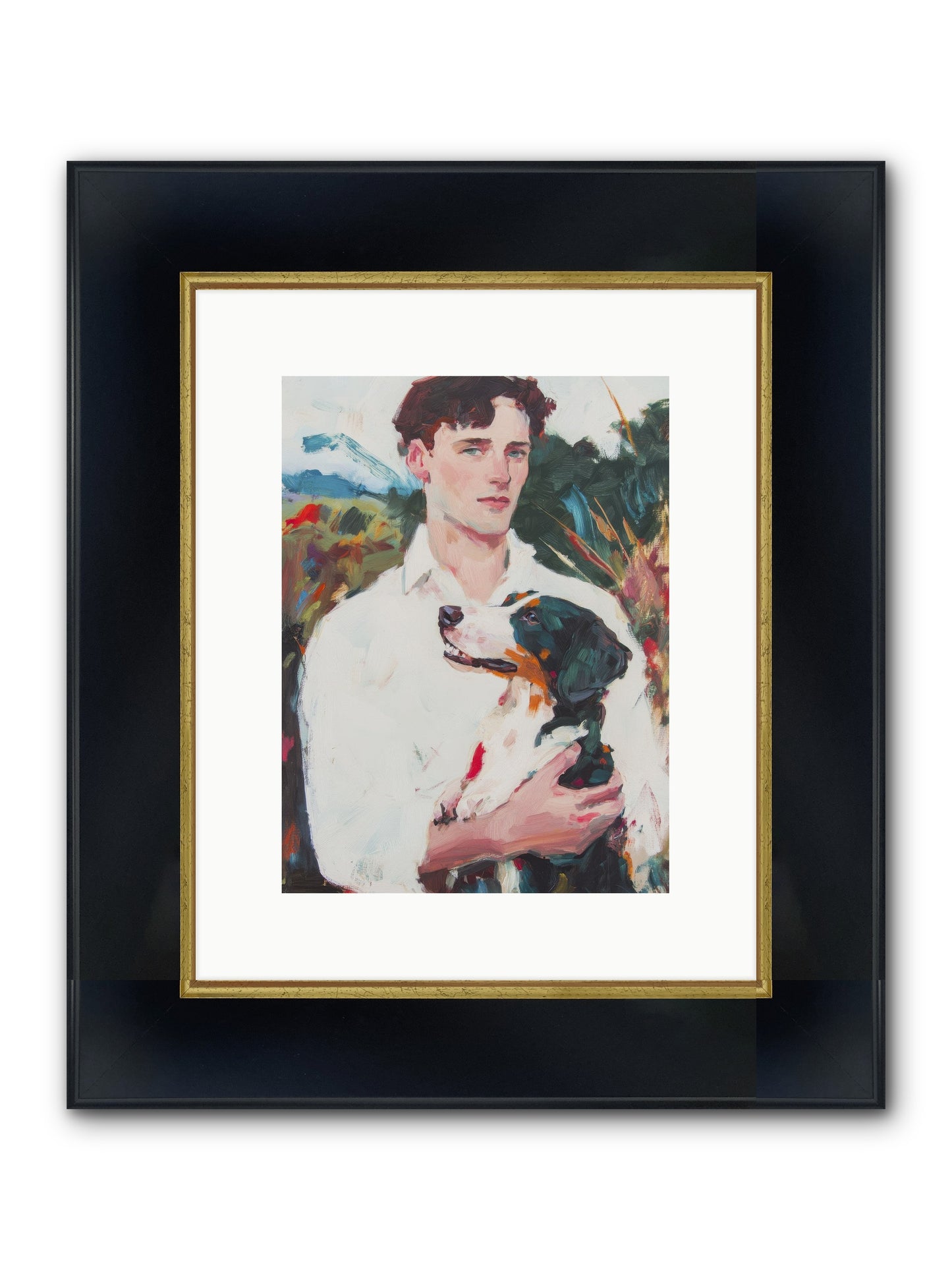 Inseparable Wanderers Framed Print - Wide Black w/Gold 9x12