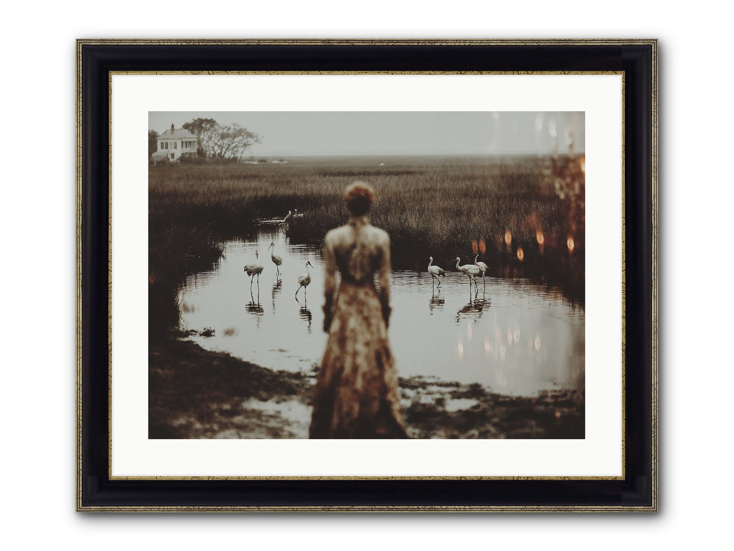 Instructions for Flight Framed Print - Black & Gold 24x18