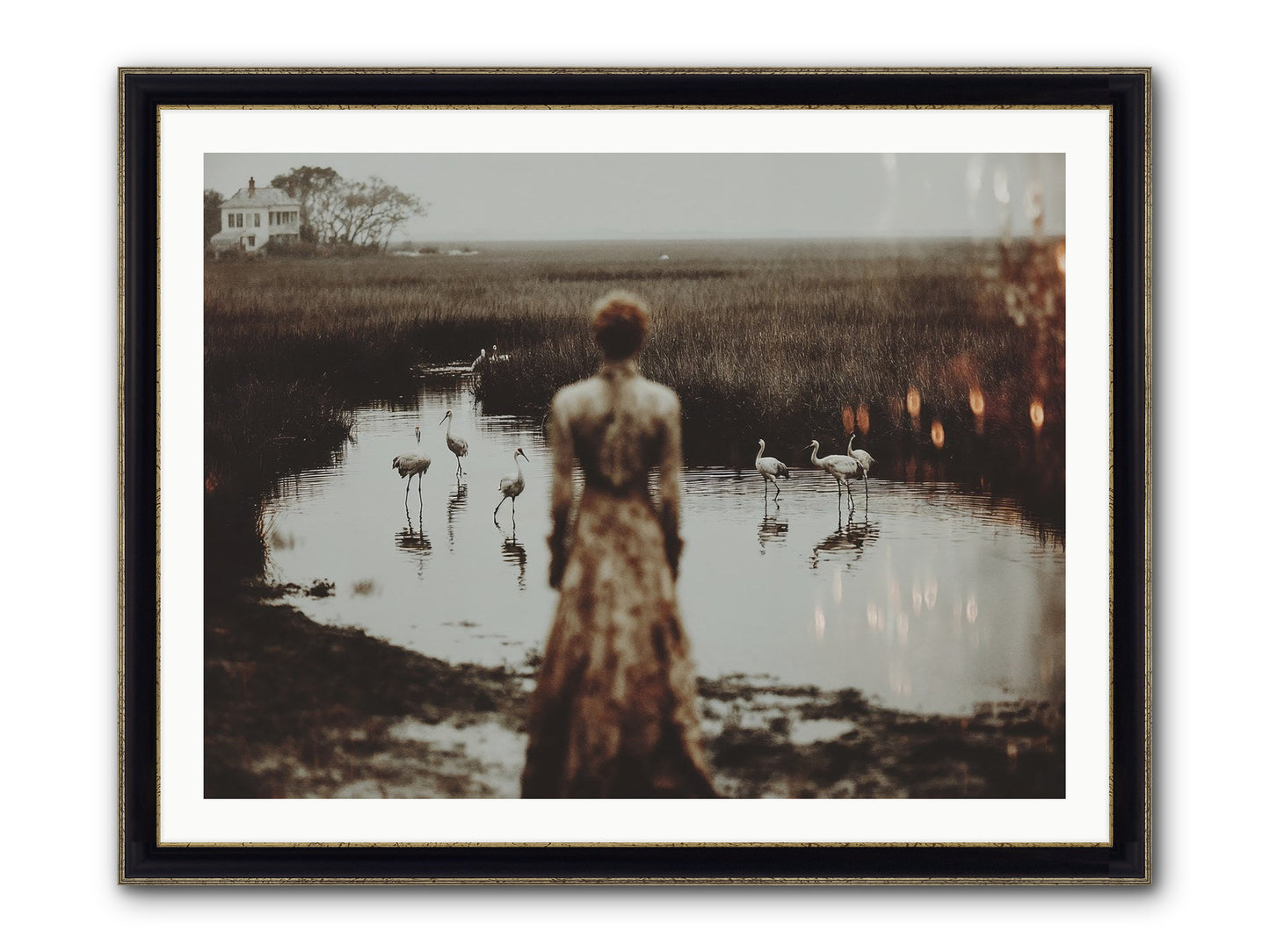 Instructions for Flight Framed Print - Black & Gold 40x30