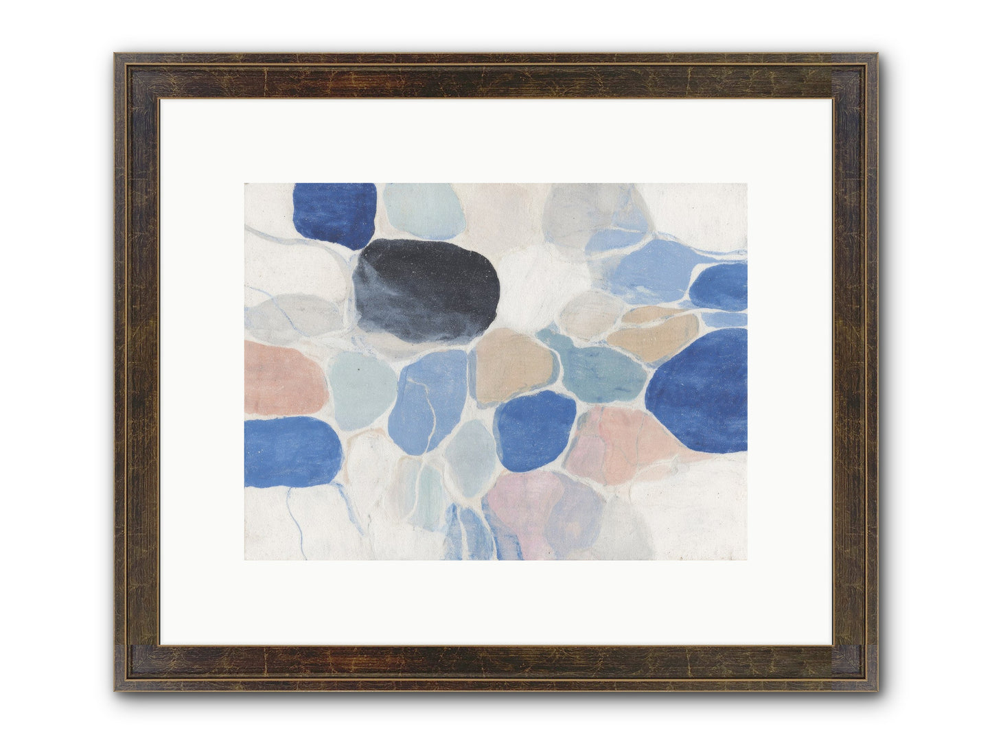 Interwoven Silence Framed Print - Slimwoods Black/Gold 12x9