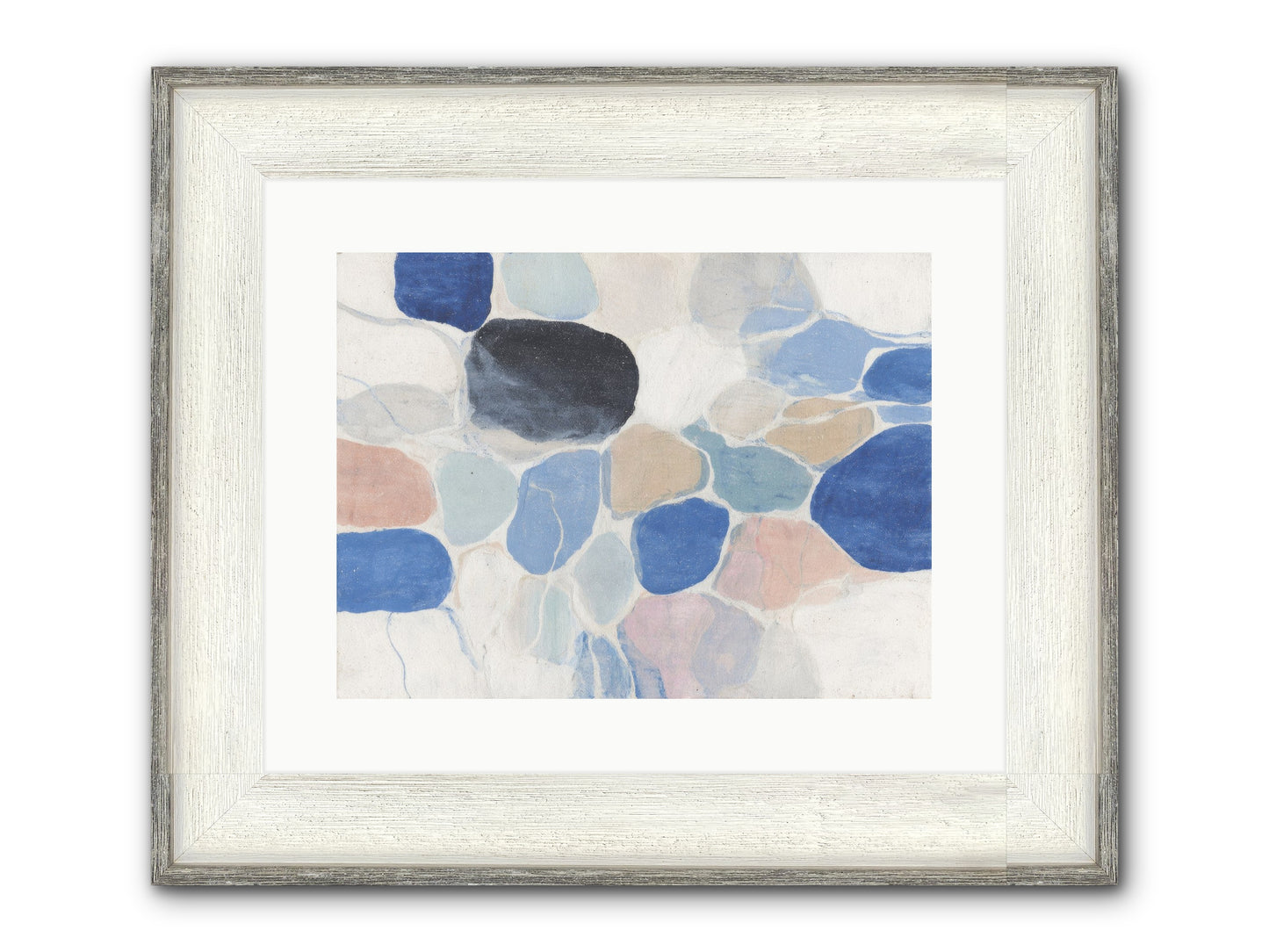 Interwoven Silence Framed Print - Driftwood White 16x12