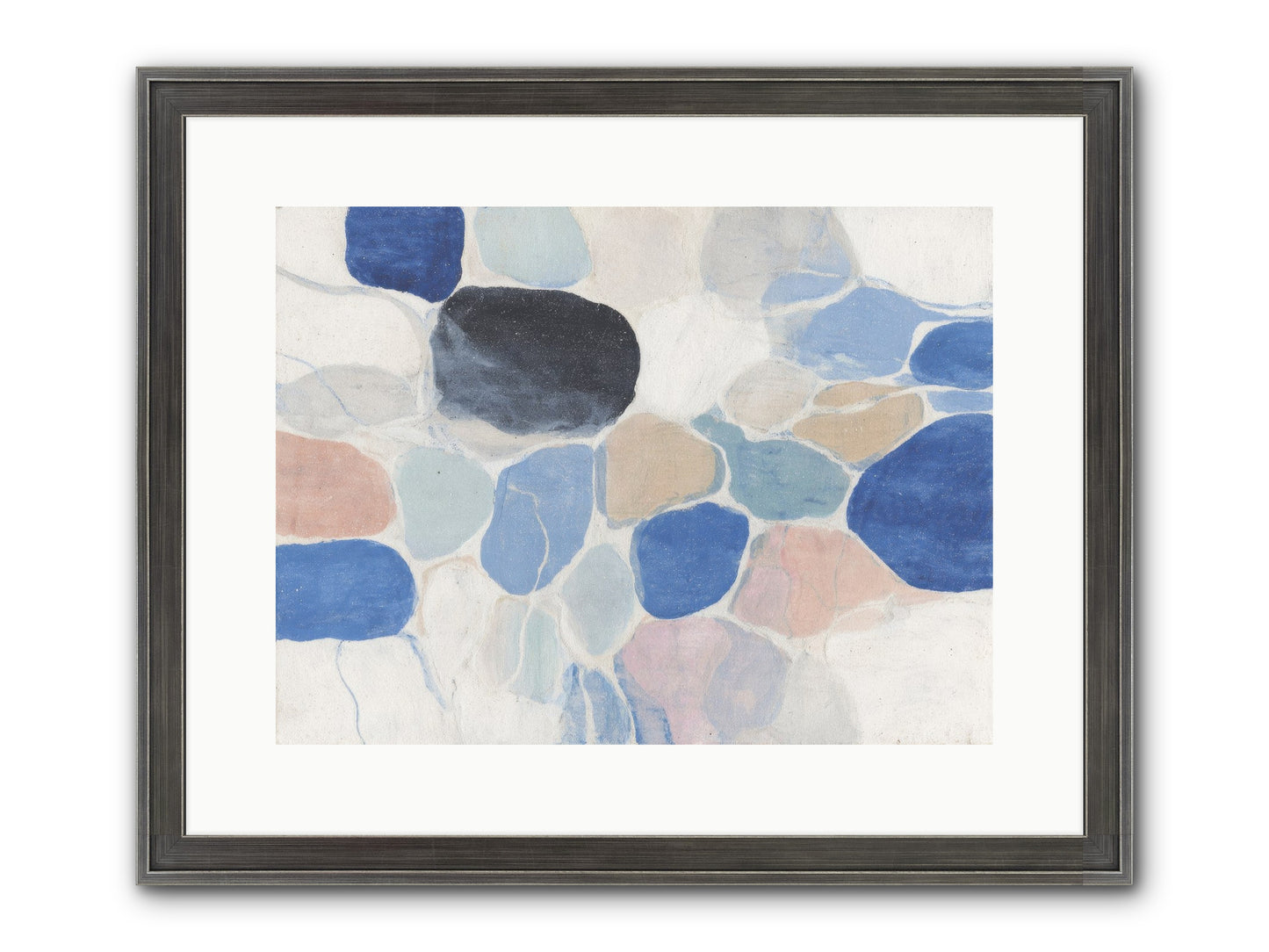 Interwoven Silence Framed Print - Slimwoods Black/Silver 16x12