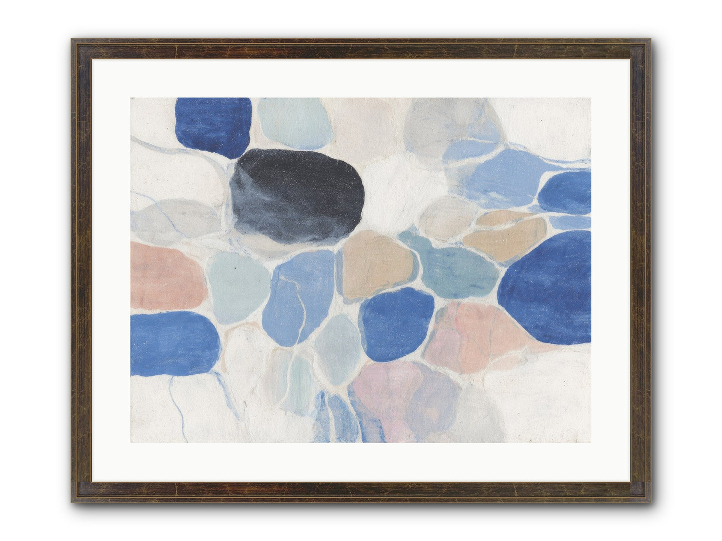 Interwoven Silence Framed Print - Slimwoods Black/Gold 24x18