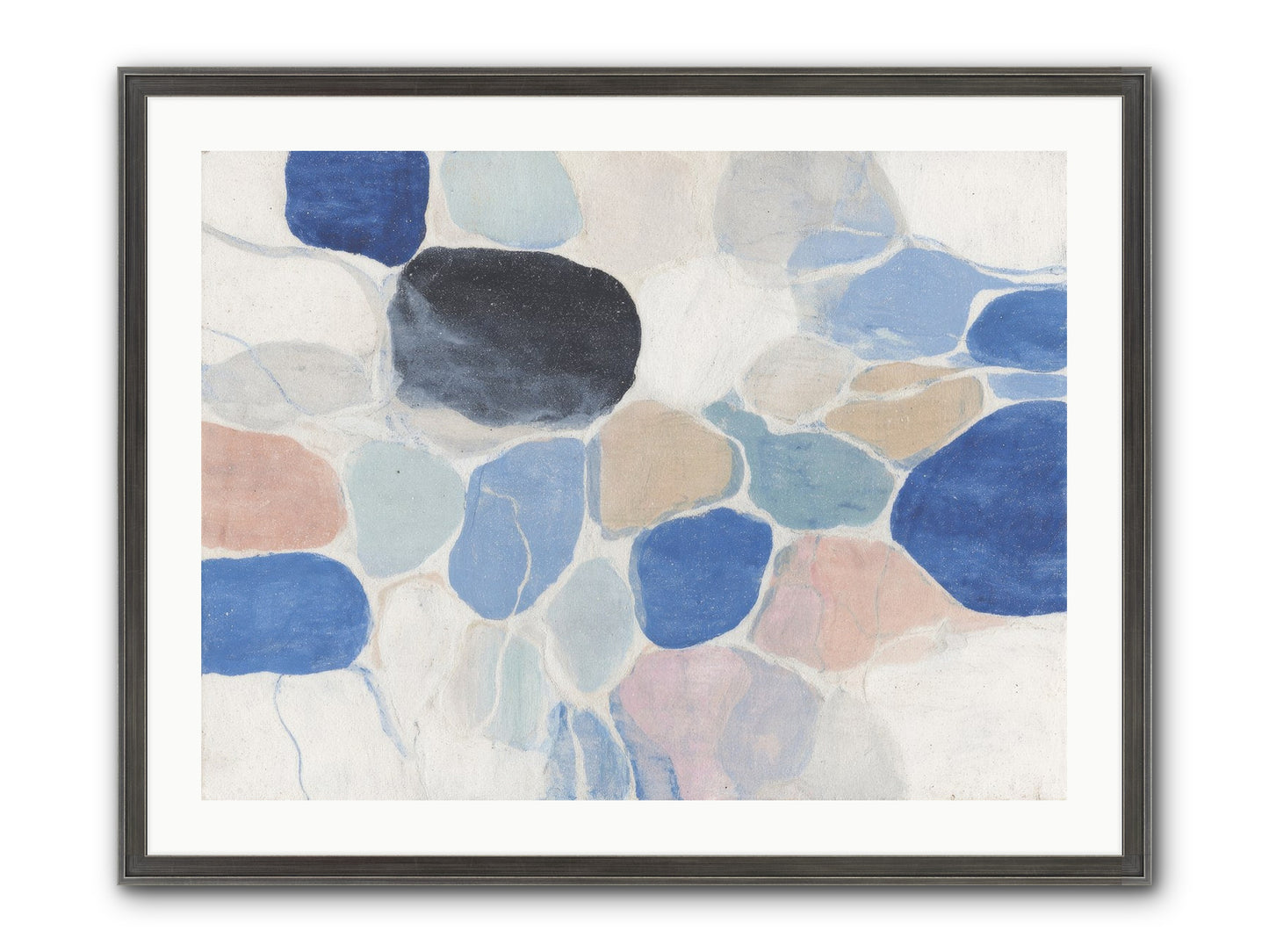 Interwoven Silence Framed Print - Slimwoods Black/Silver 32x24