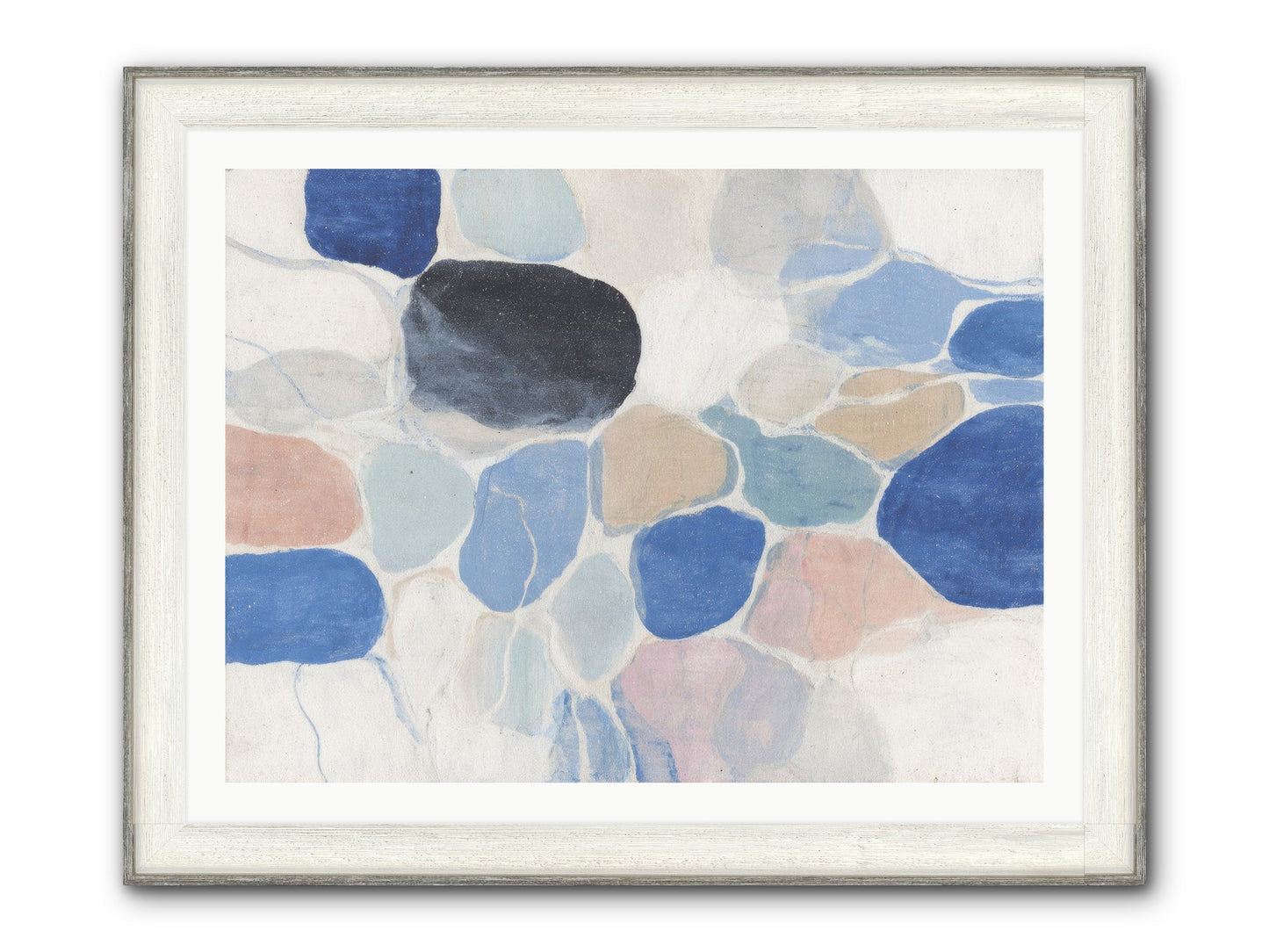 Interwoven Silence Framed Print - Driftwood White 40x30