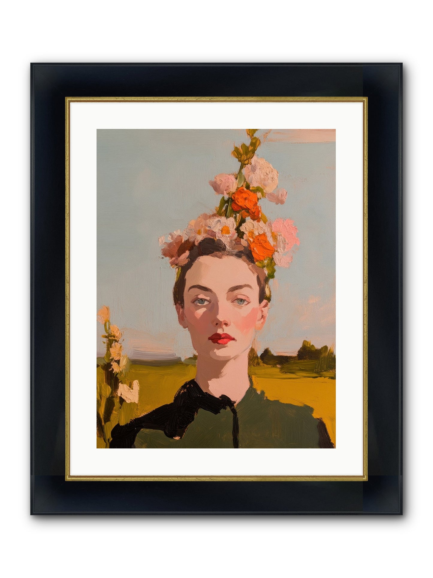 Intuitive Maverick Framed Print - Wide Black w/Gold 18x24