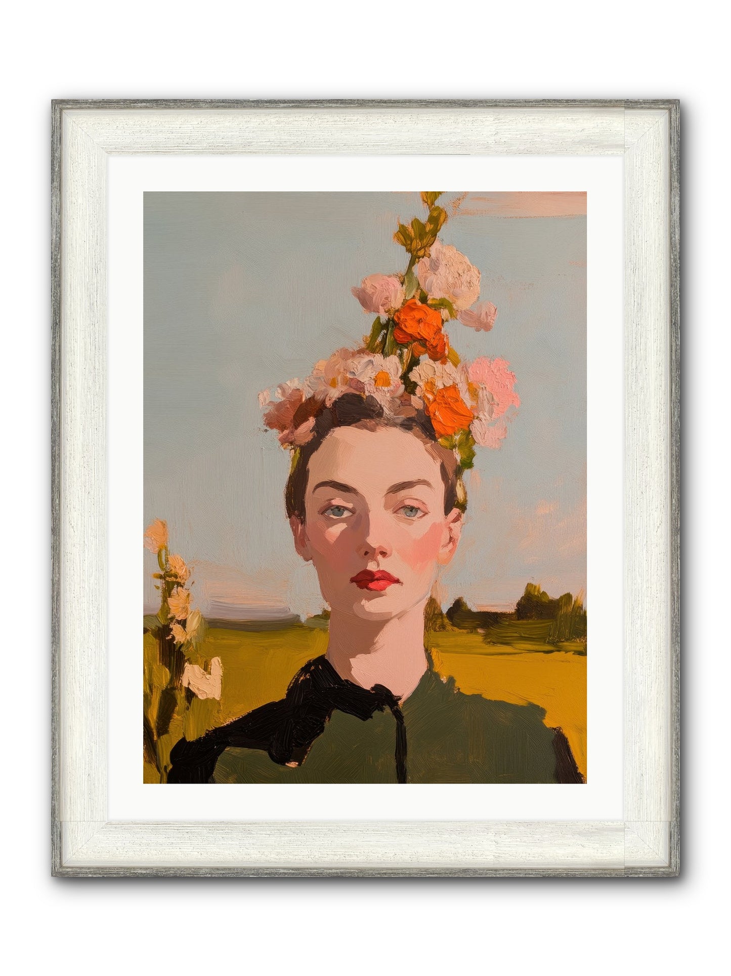 Intuitive Maverick Framed Print - Driftwood White 24x32