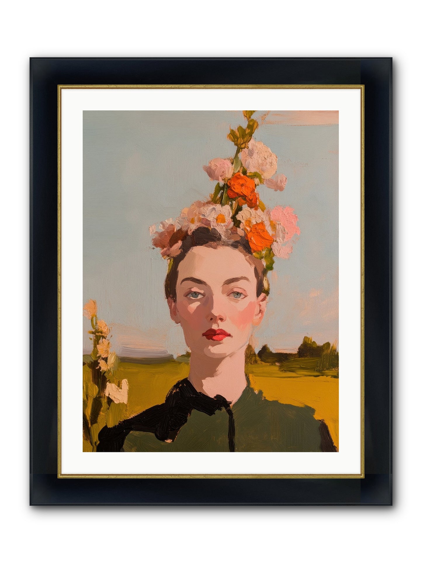 Intuitive Maverick Framed Print - Wide Black w/Gold 24x32