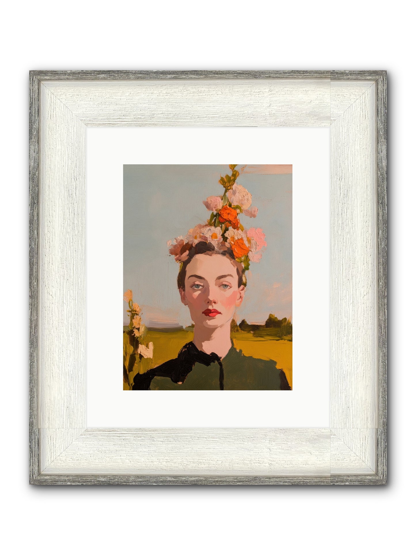 Intuitive Maverick Framed Print - Driftwood White 9x12