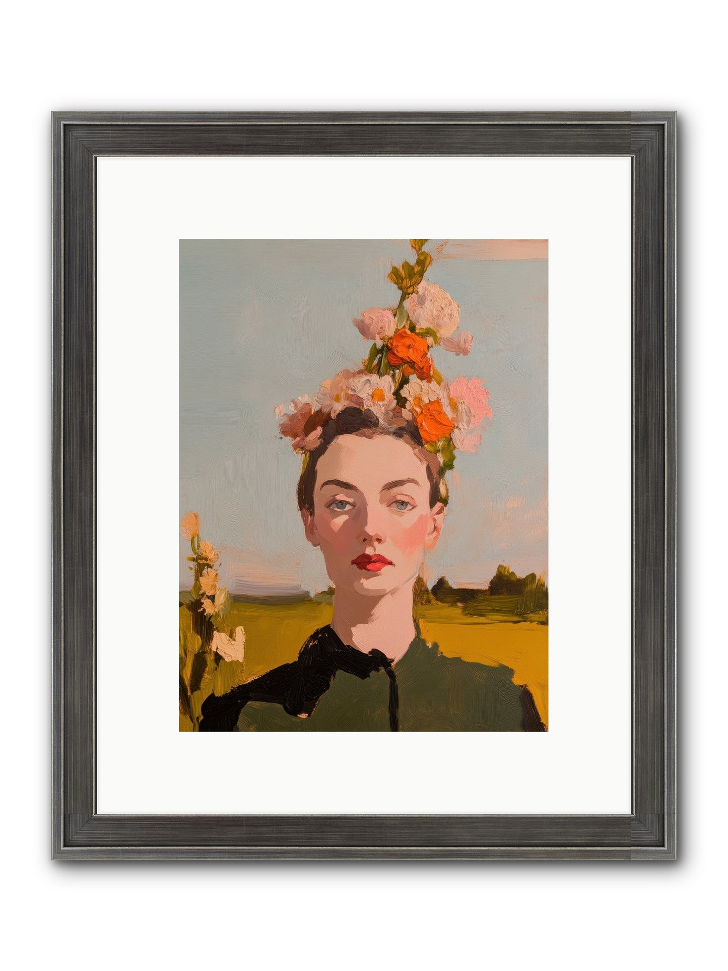 Intuitive Maverick Framed Print - Slimwoods Black/Silver 9x12