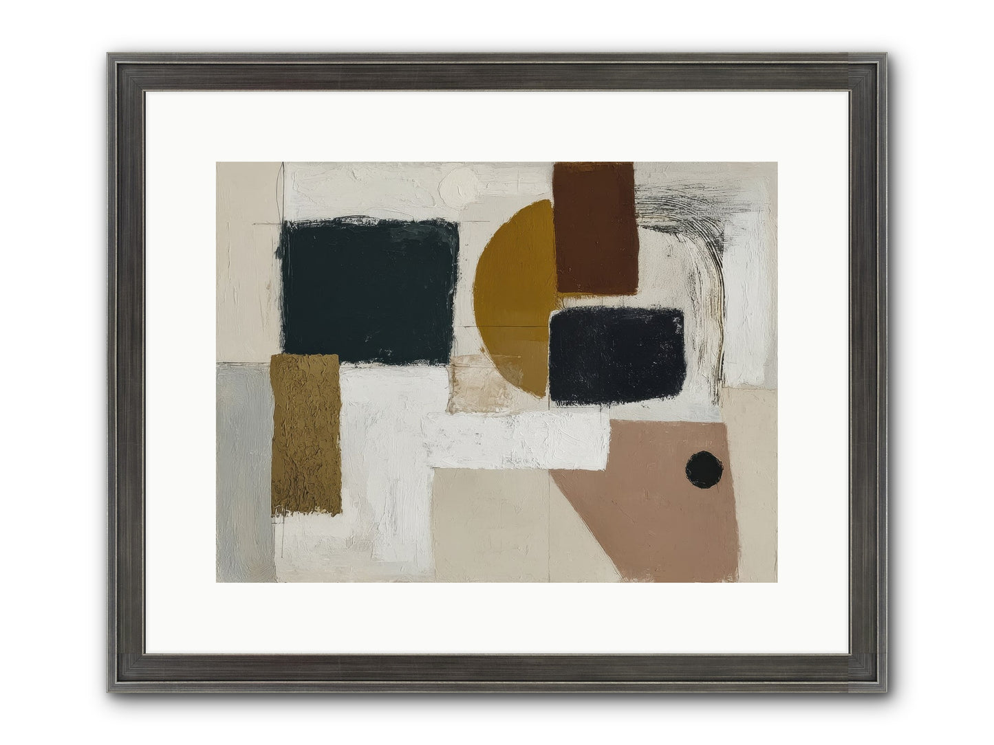 Invisible Thread Framed Print - Slimwoods Black/Silver 16x12