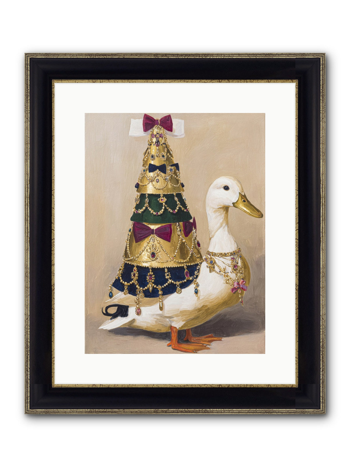 Iridescent Dreams Framed Print - Black & Gold 12x16