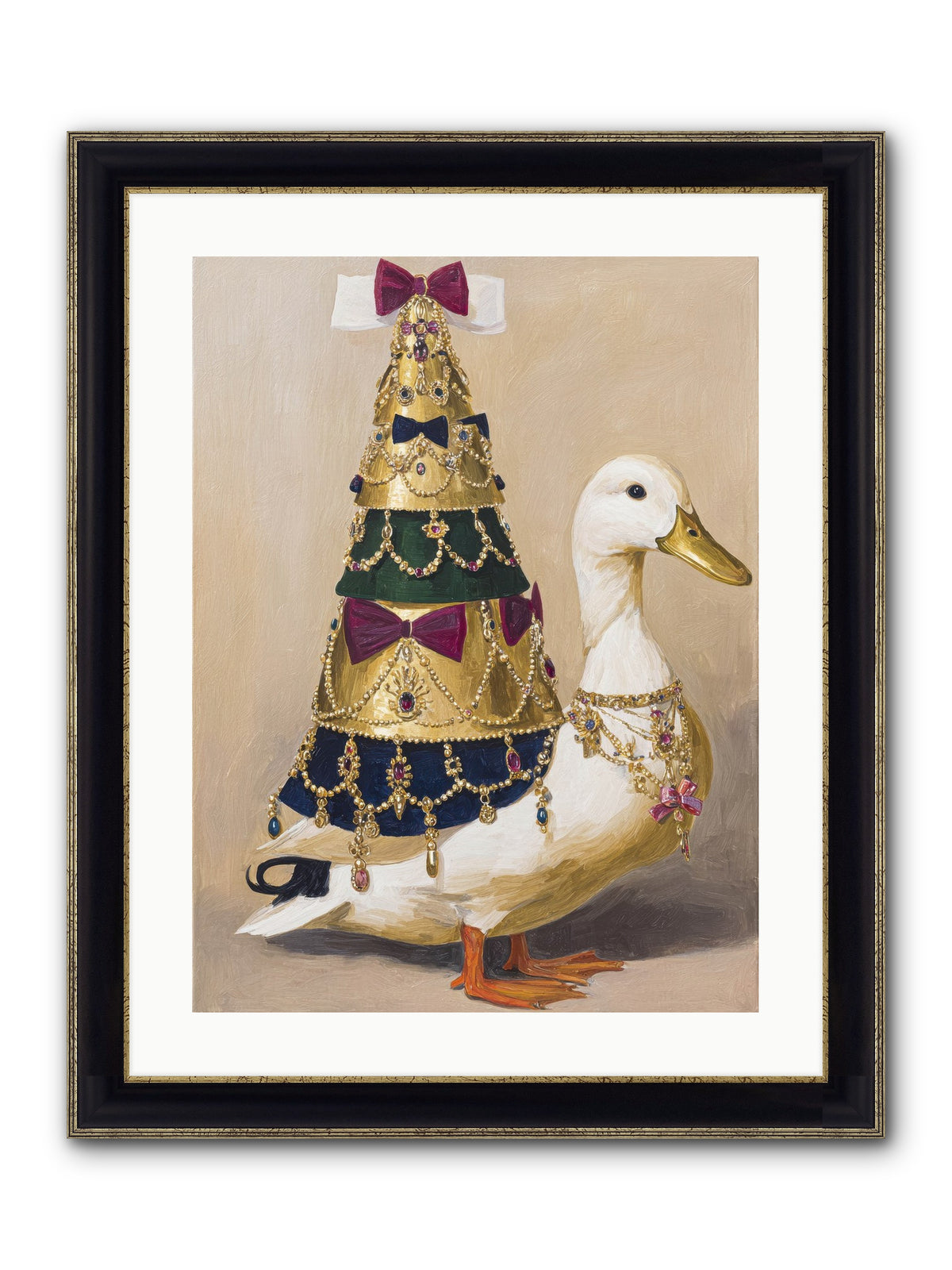 Iridescent Dreams Framed Print - Black & Gold 18x24