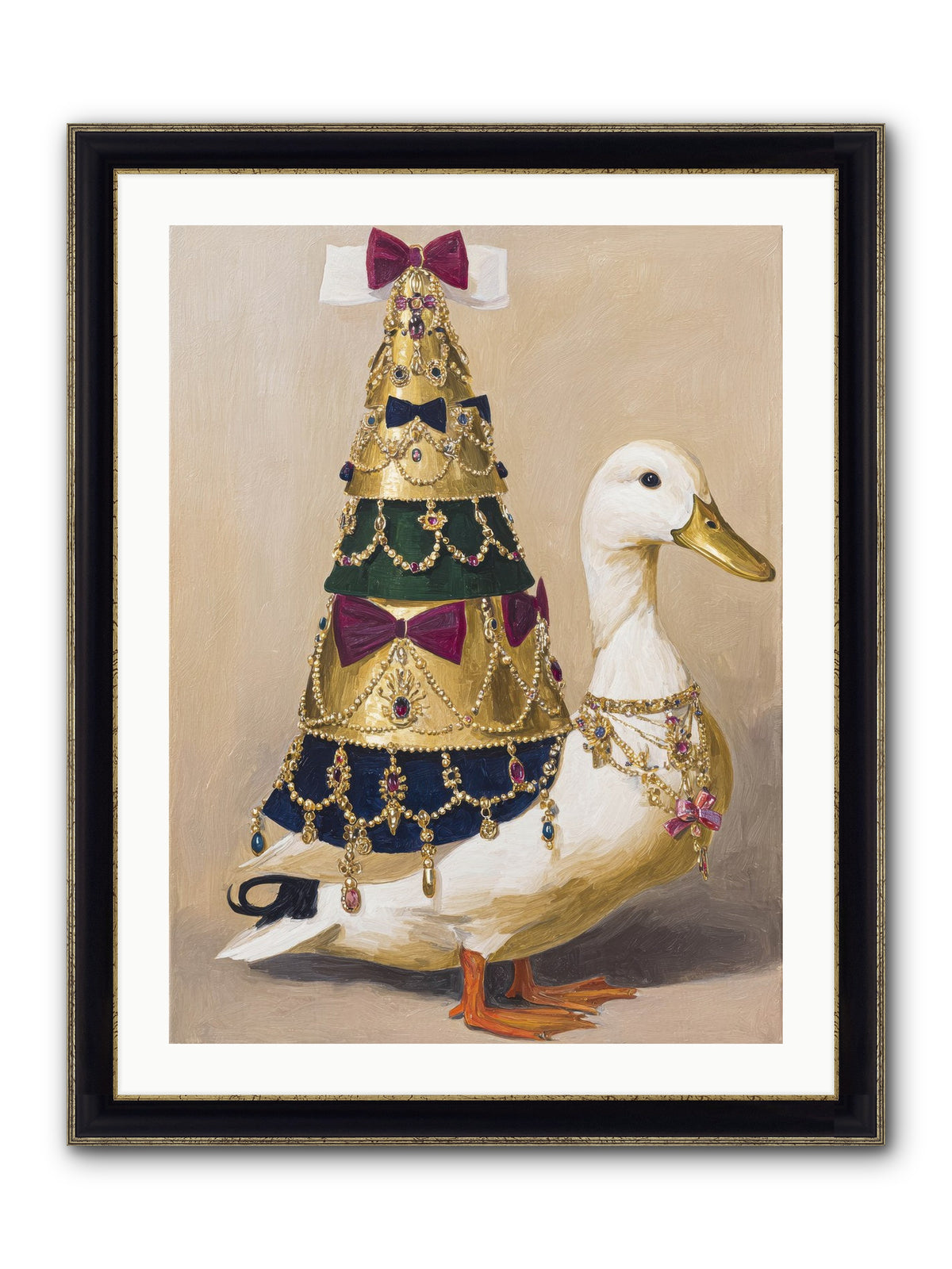 Iridescent Dreams Framed Print - Black & Gold 24x32