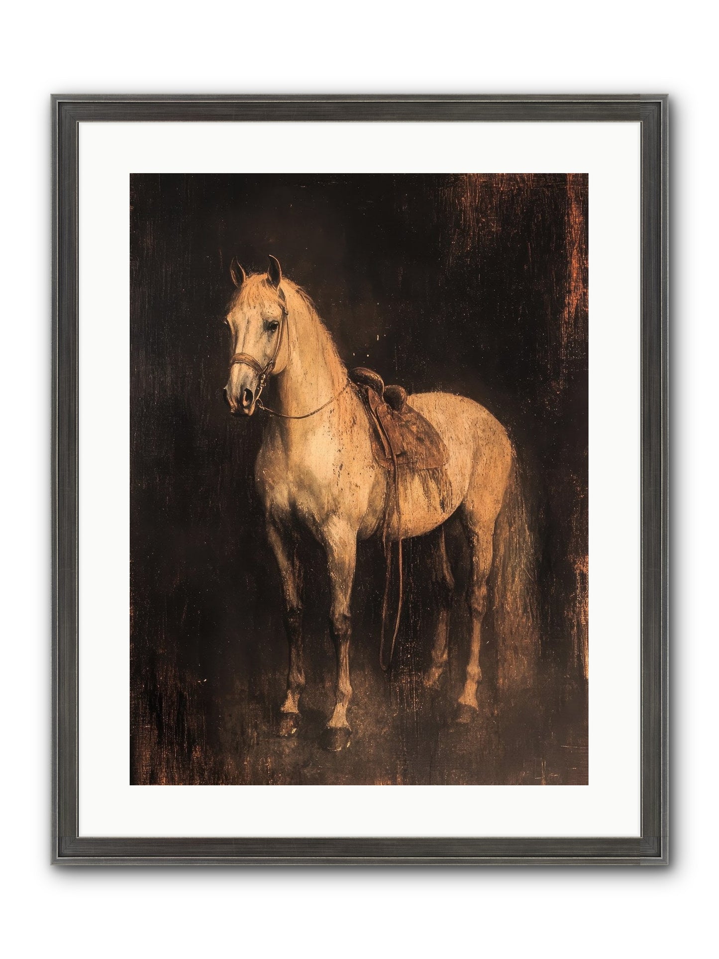 Iron Horse Ridge Framed Print - Slimwoods Black/Silver 18x24