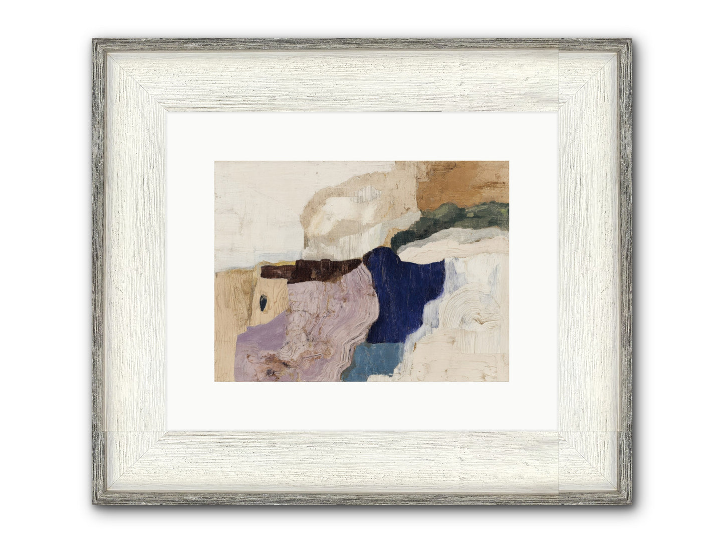 Ironbark Divide Framed Print - Driftwood White 12x9