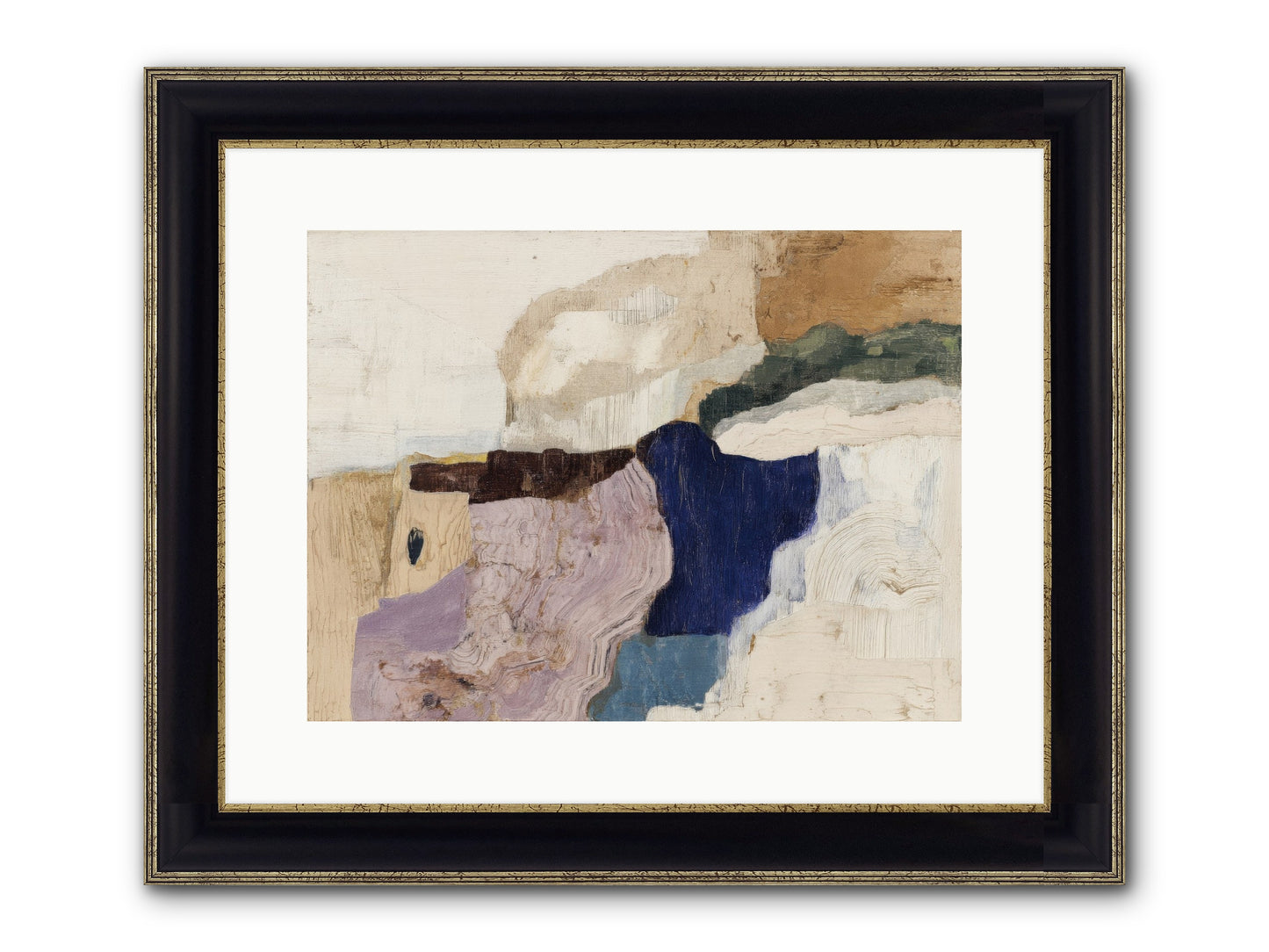 Ironbark Divide Framed Print - Black & Gold 16x12