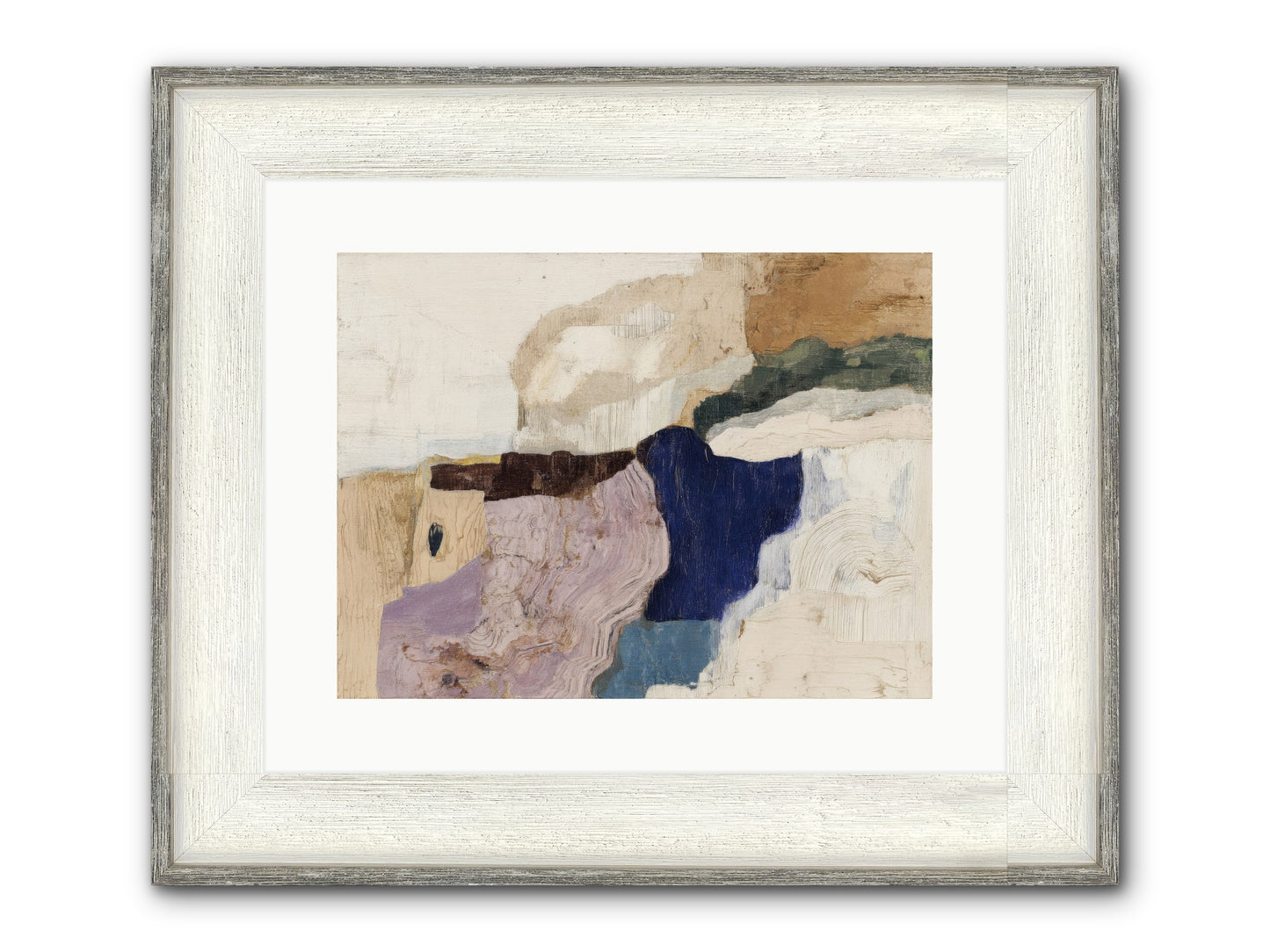 Ironbark Divide Framed Print - Driftwood White 16x12