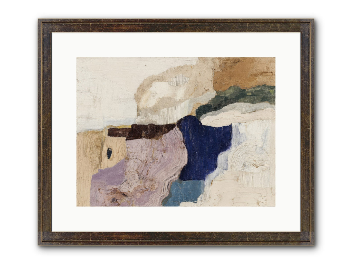Ironbark Divide Framed Print - Slimwoods Black/Gold 16x12