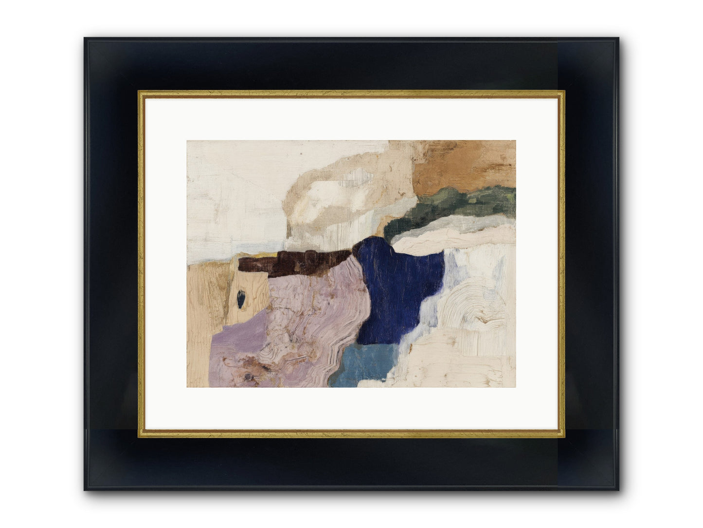 Ironbark Divide Framed Print - Wide Black w/Gold 16x12
