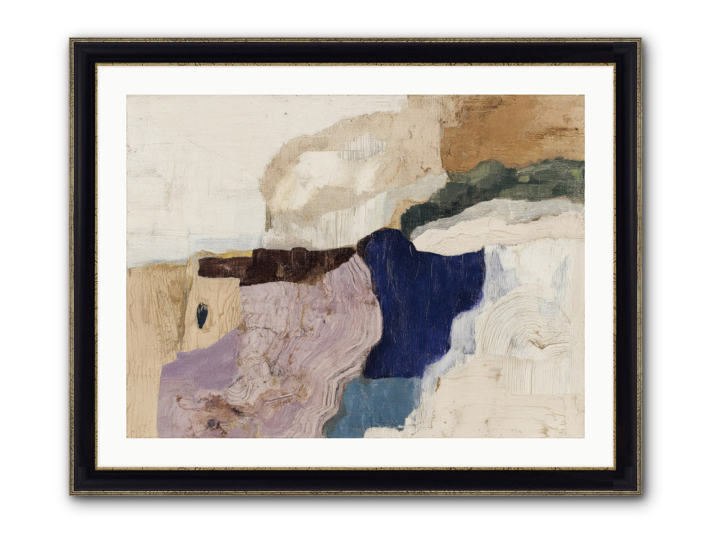 Ironbark Divide Framed Print - Black & Gold 32x24