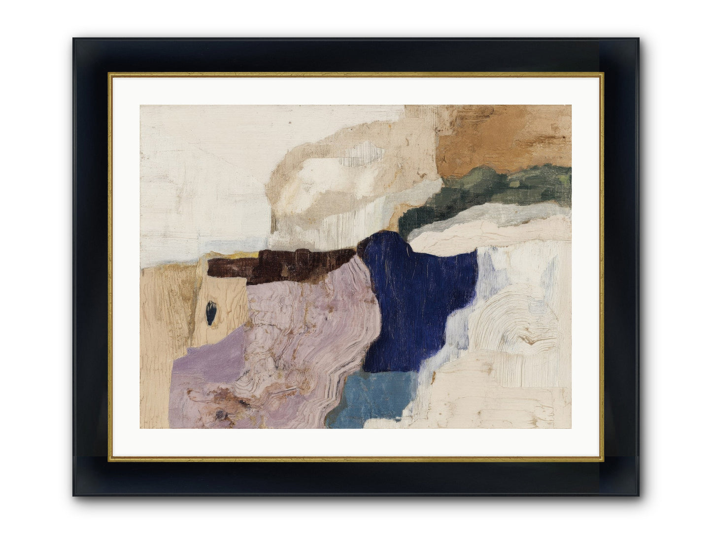 Ironbark Divide Framed Print - Wide Black w/Gold 32x24