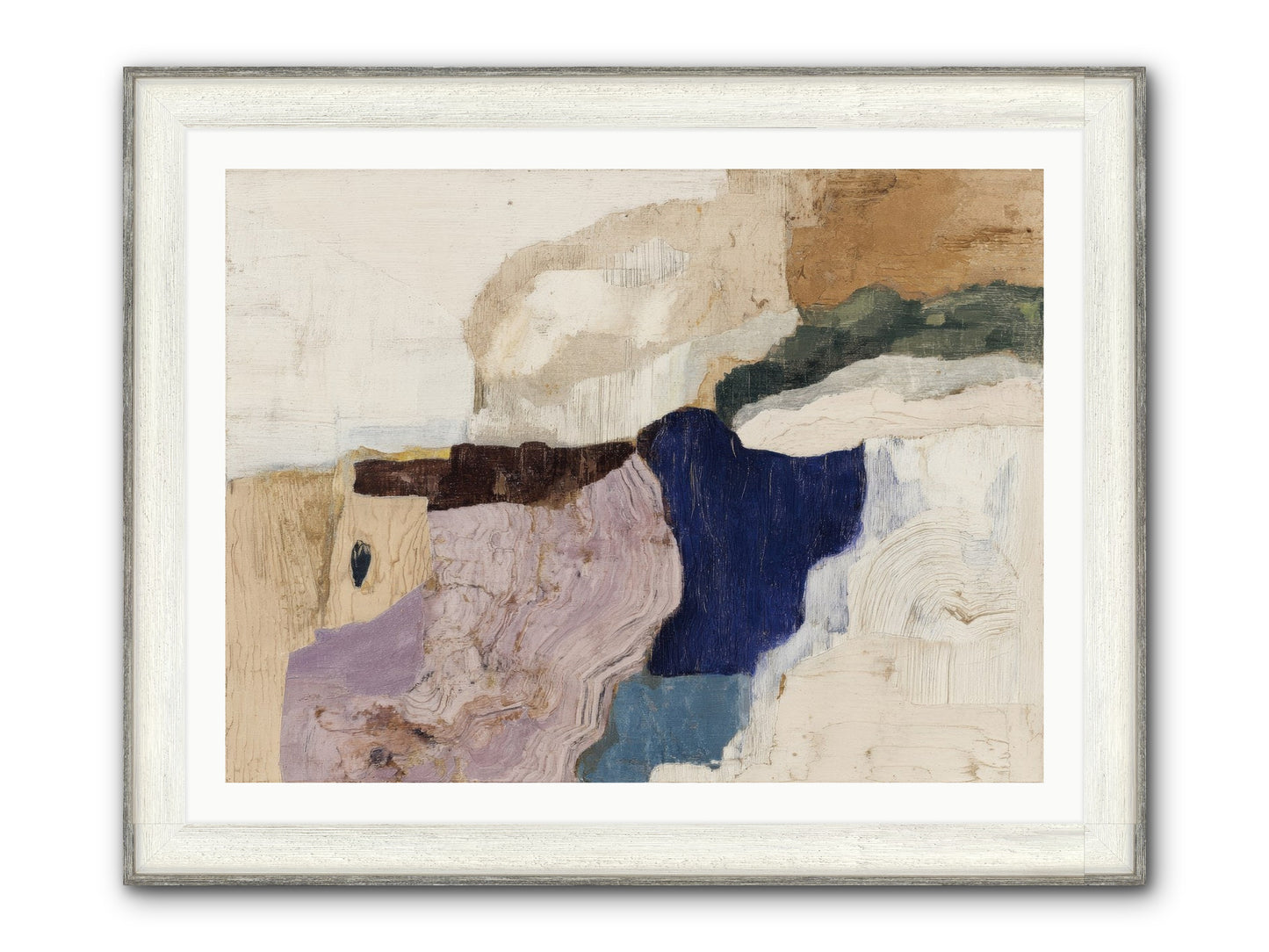 Ironbark Divide Framed Print - Driftwood White 40x30