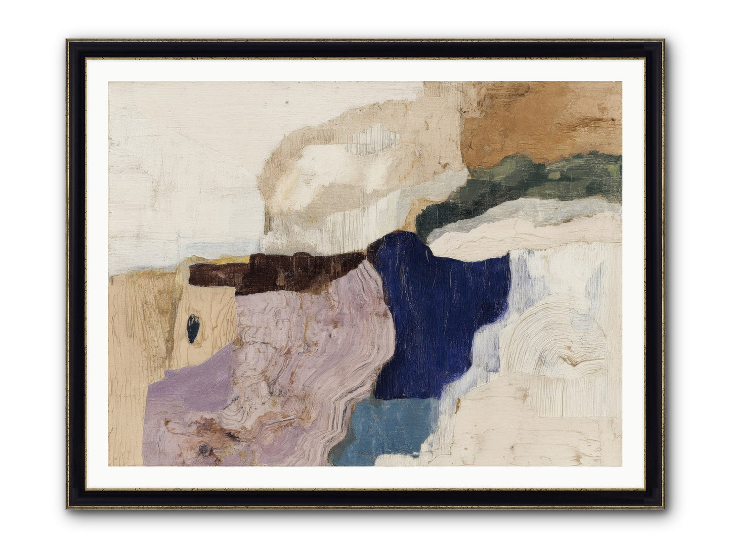 Ironbark Divide Framed Print - Black & Gold 48x36