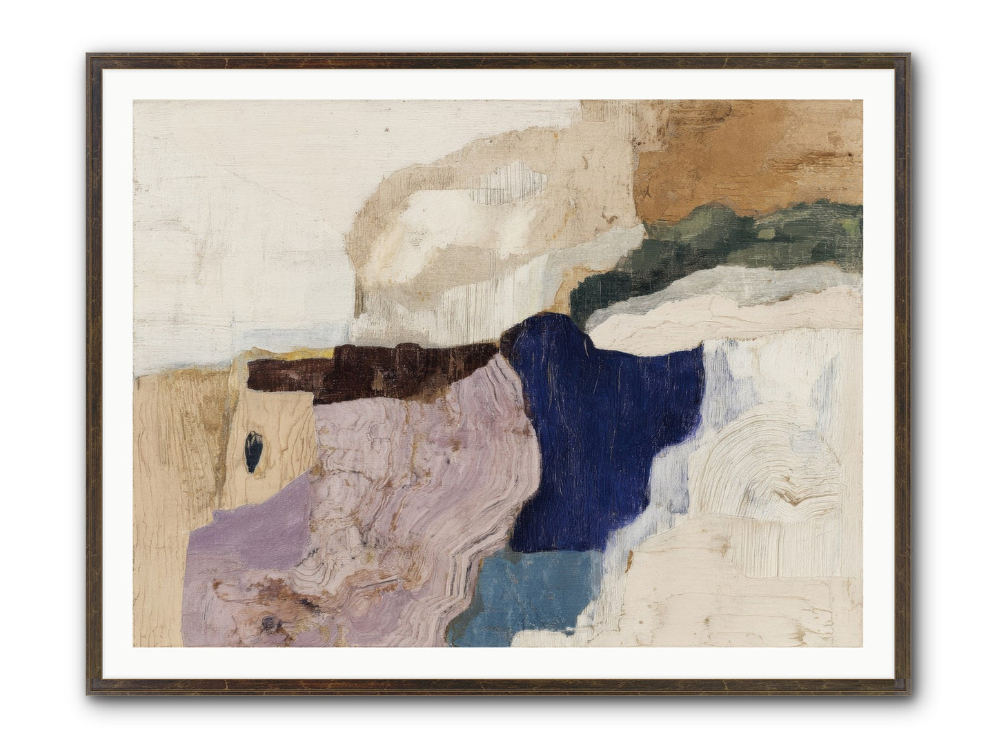 Ironbark Divide Framed Print - Slimwoods Black/Gold 48x36