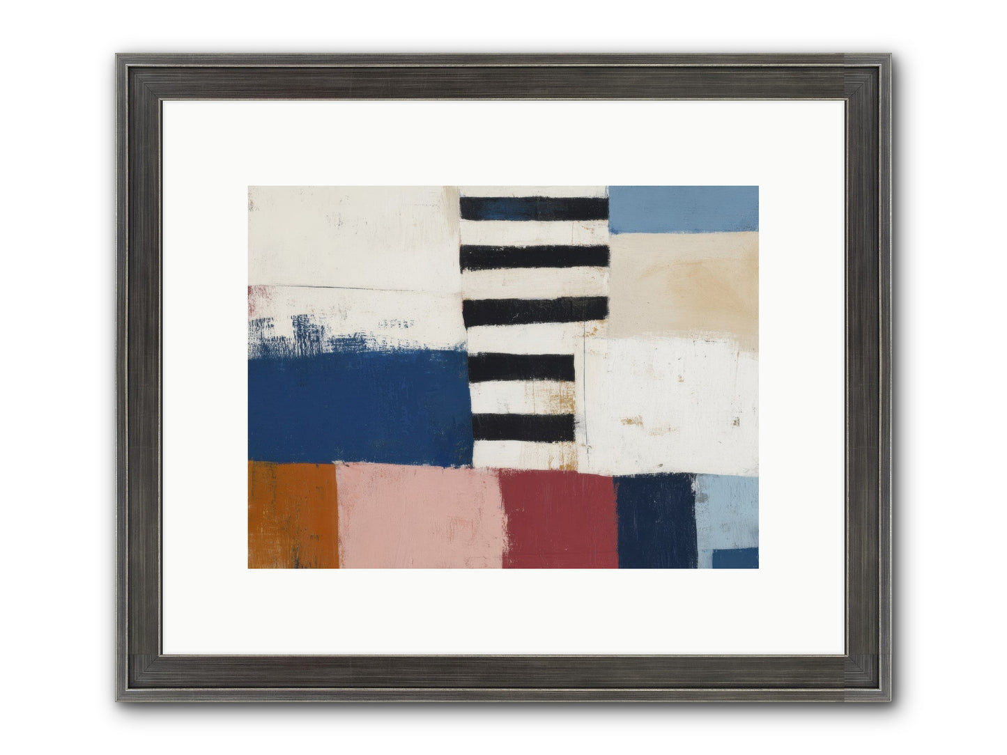 Islet Framed Print - Slimwoods Black/Silver 12x9