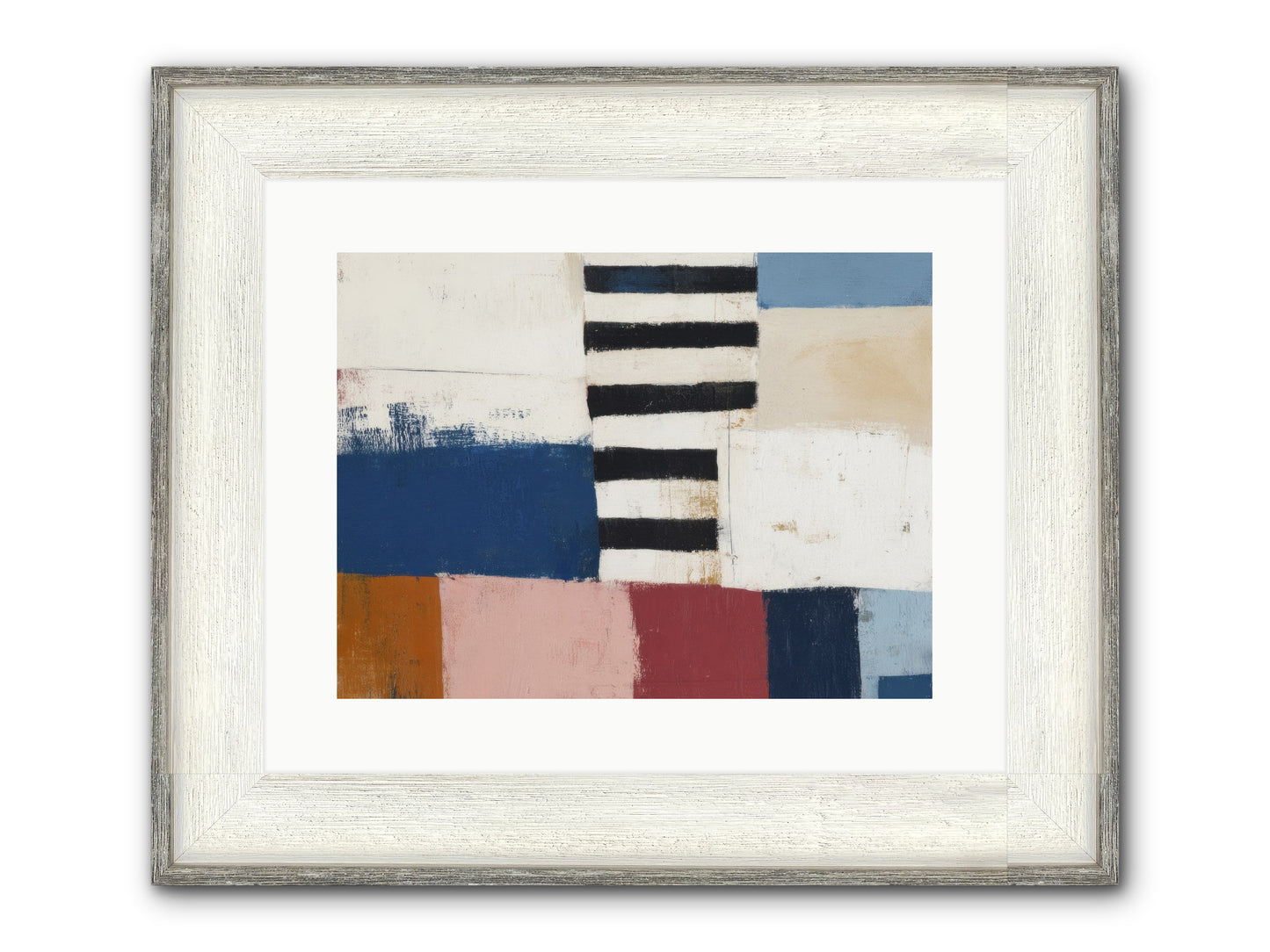 Islet Framed Print - Driftwood White 16x12