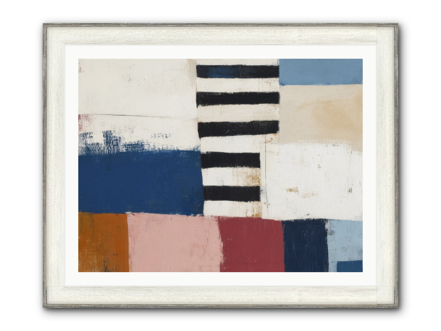 Islet Framed Print - Driftwood White 40x30