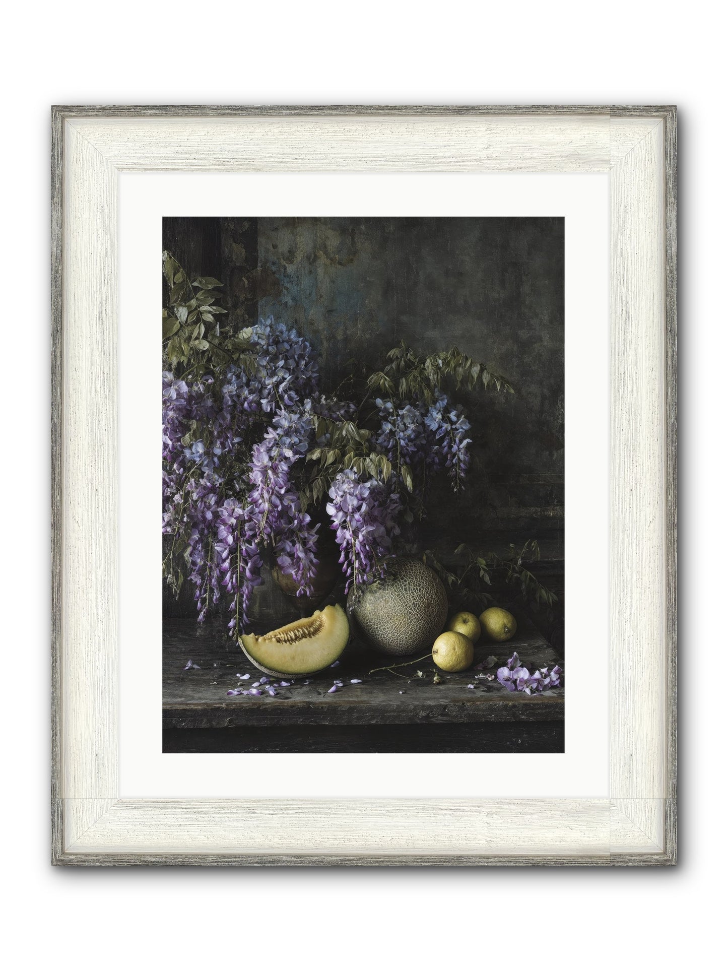 Isolde Framed Print - Driftwood White 18x24