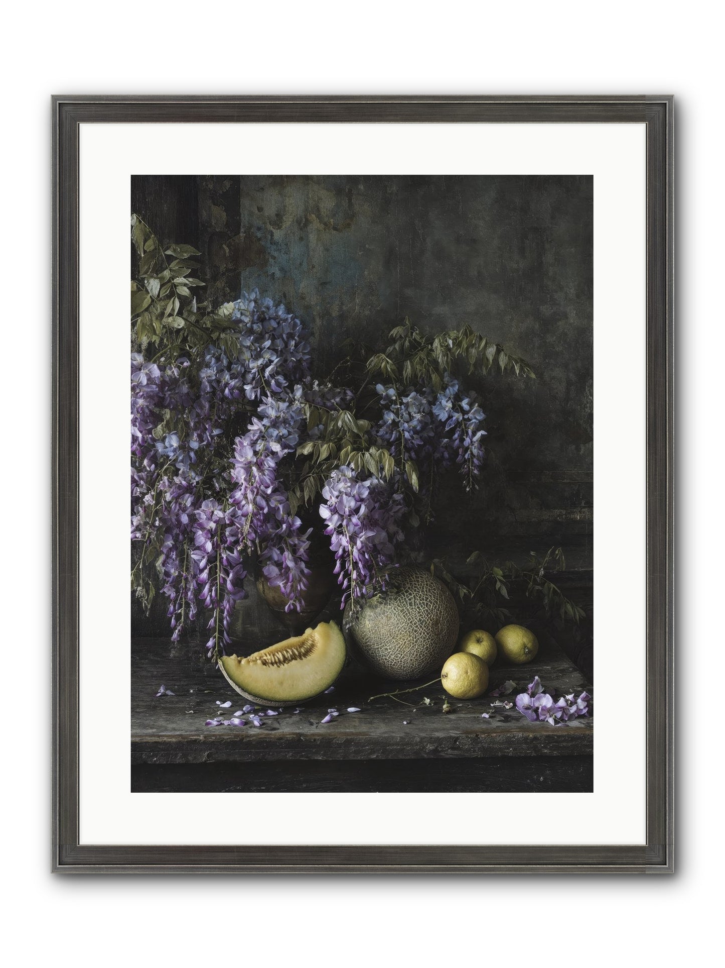 Isolde Framed Print - Slimwoods Black/Silver 18x24