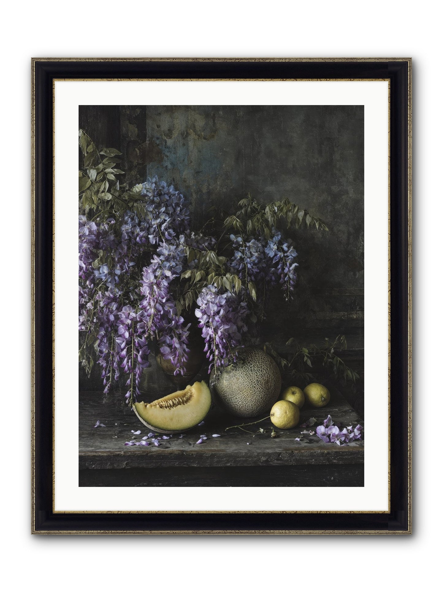 Isolde Framed Print - Black & Gold 24x32