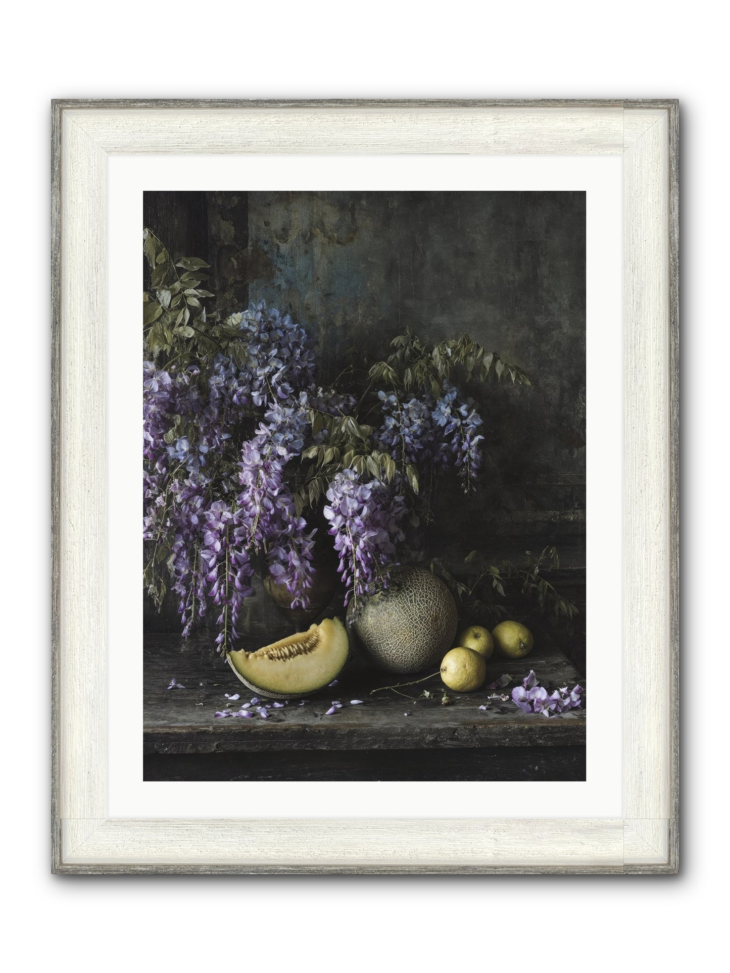 Isolde Framed Print - Driftwood White 24x32
