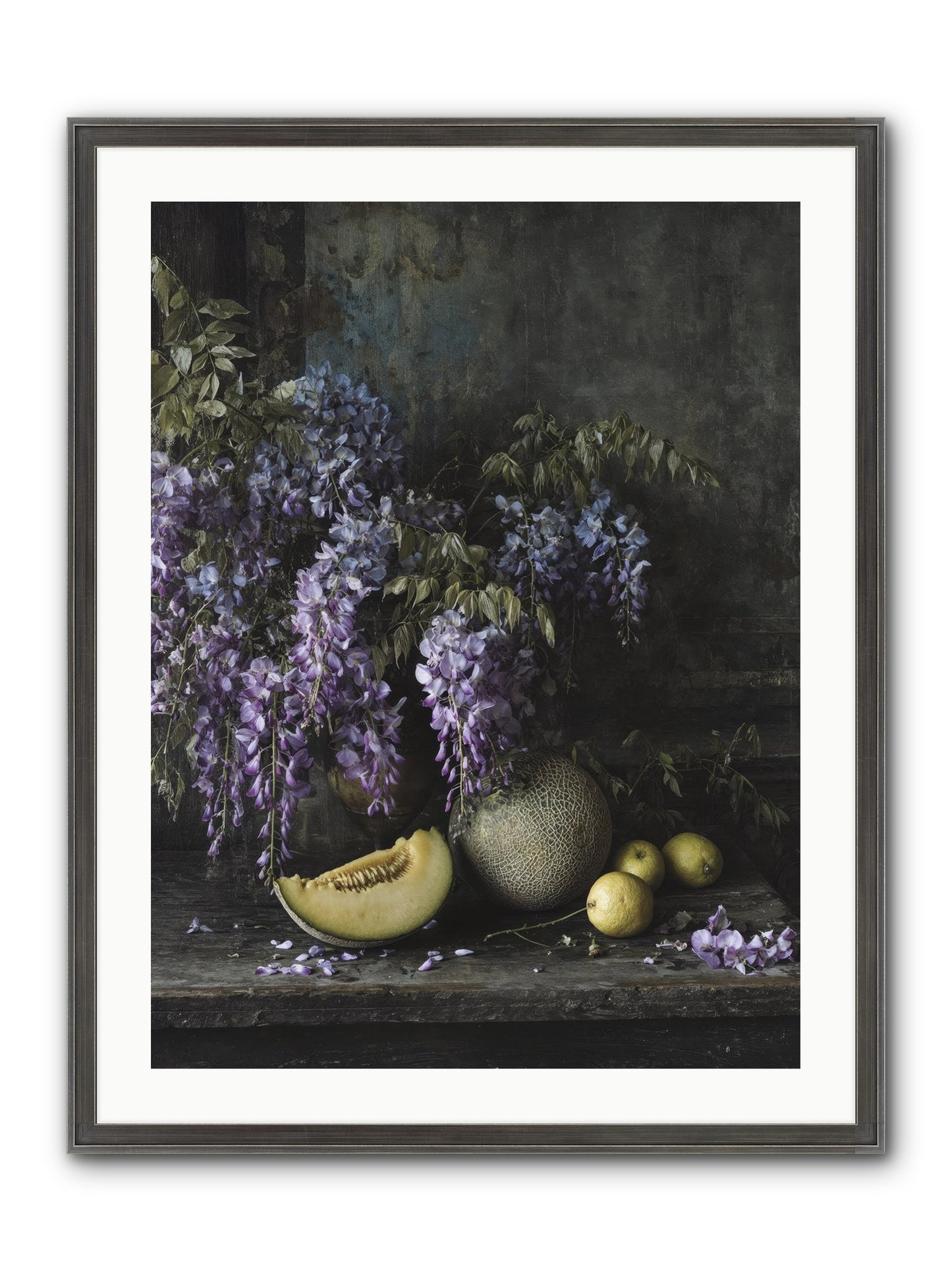 Isolde Framed Print - Slimwoods Black/Silver 24x32