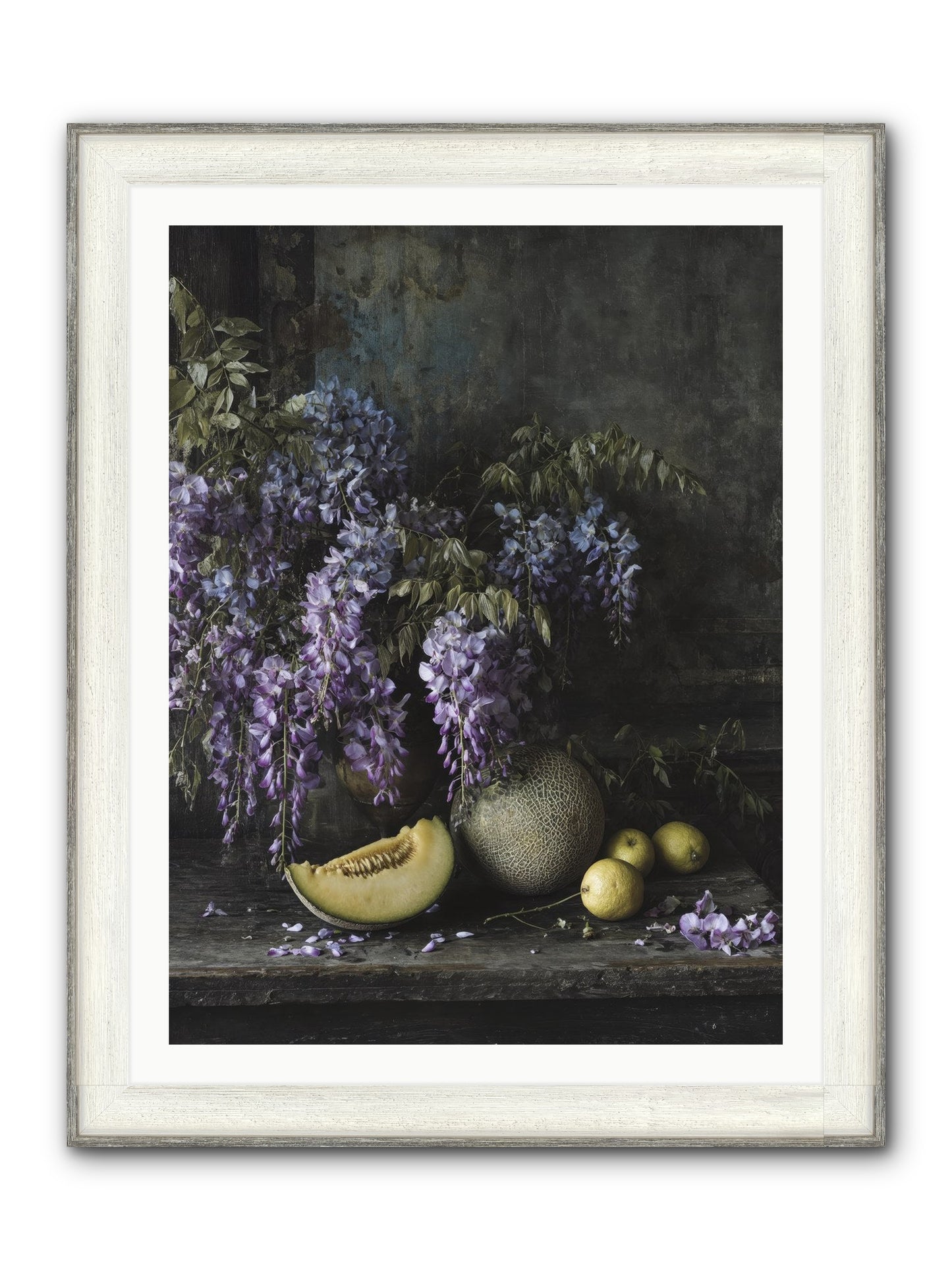 Isolde Framed Print - Driftwood White 30x40