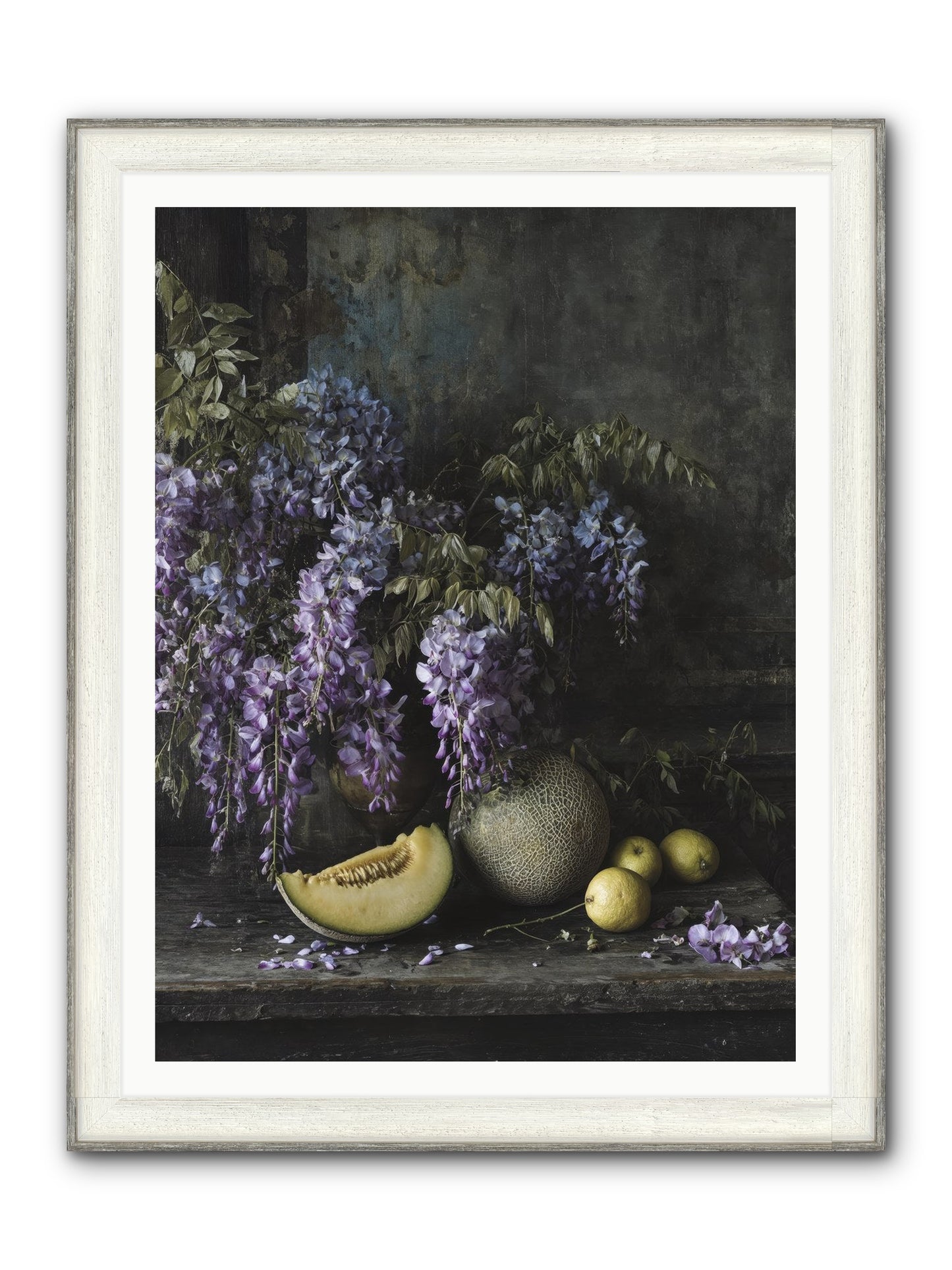 Isolde Framed Print - Driftwood White 36x48