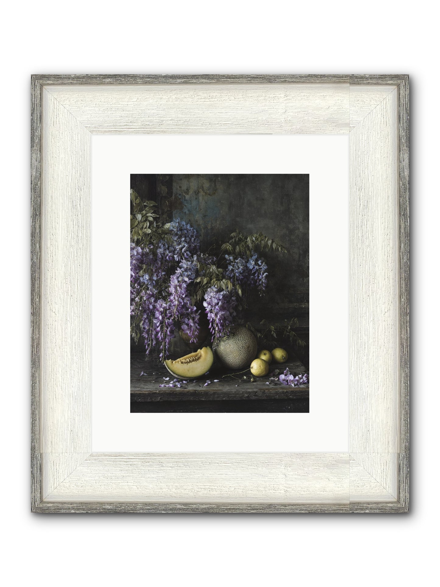 Isolde Framed Print - Driftwood White 9x12