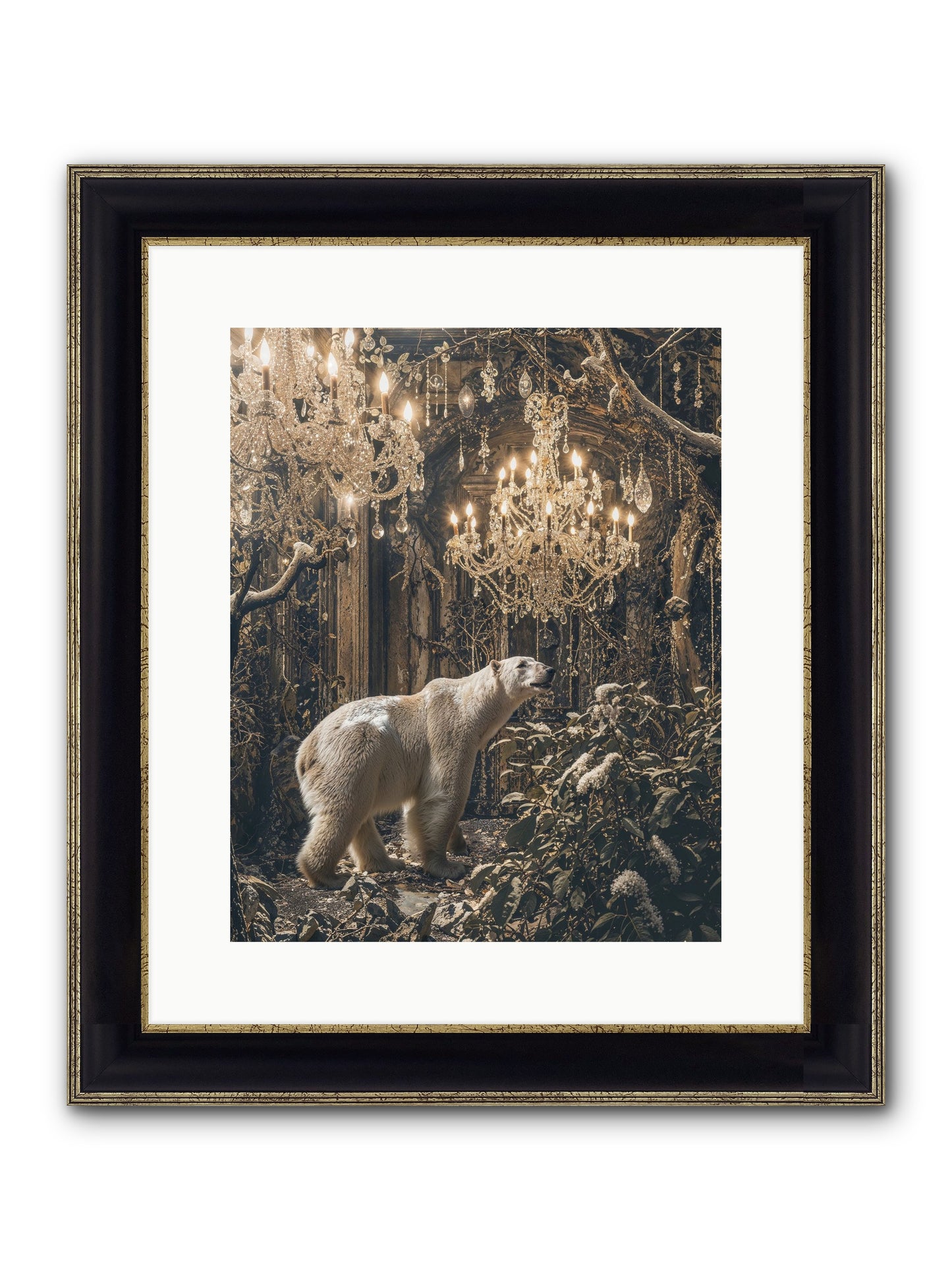 It's More Than Enough Framed Print - Black & Gold 12x15