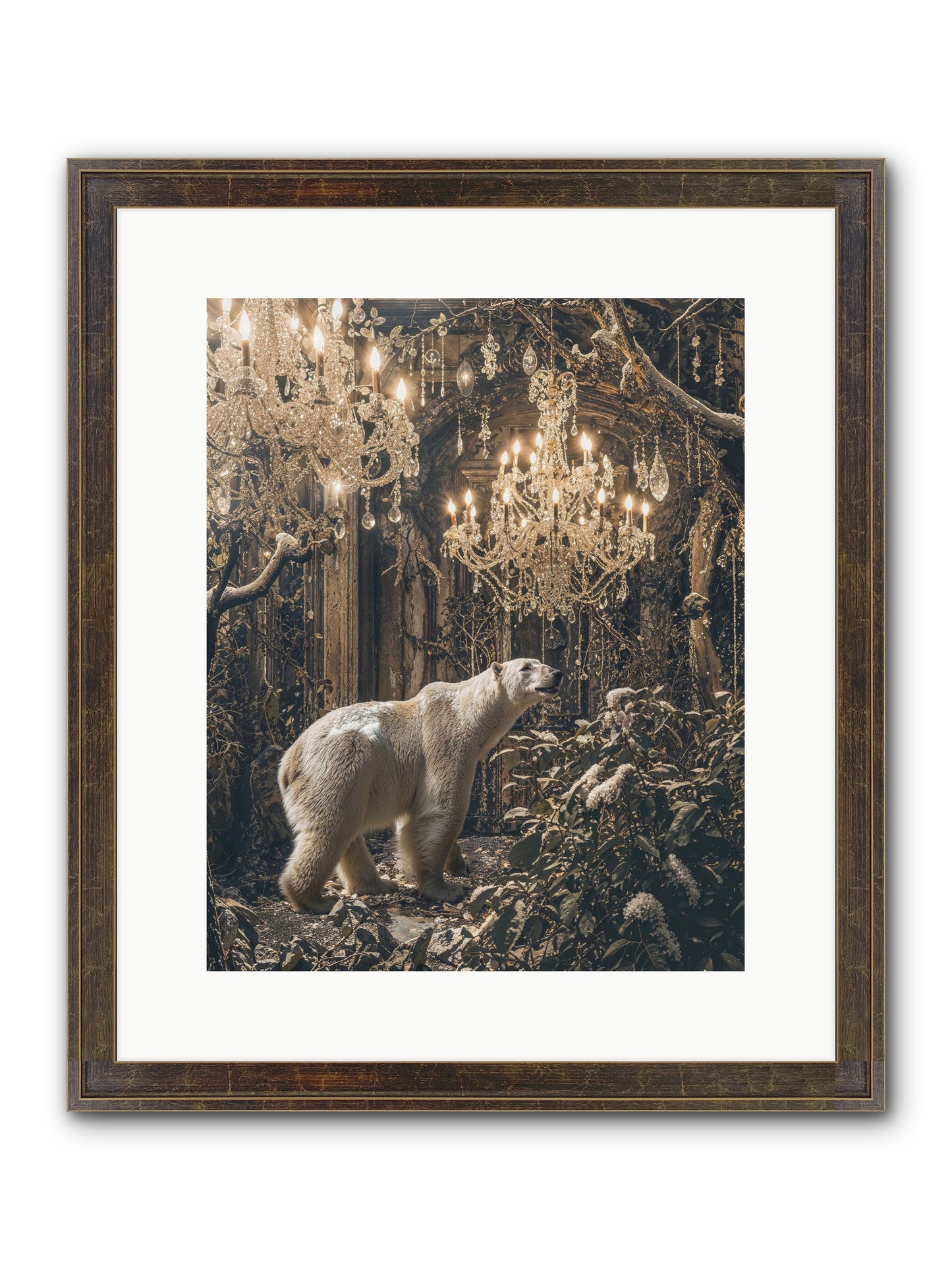 It's More Than Enough Framed Print - Slimwoods Black/Gold 12x15