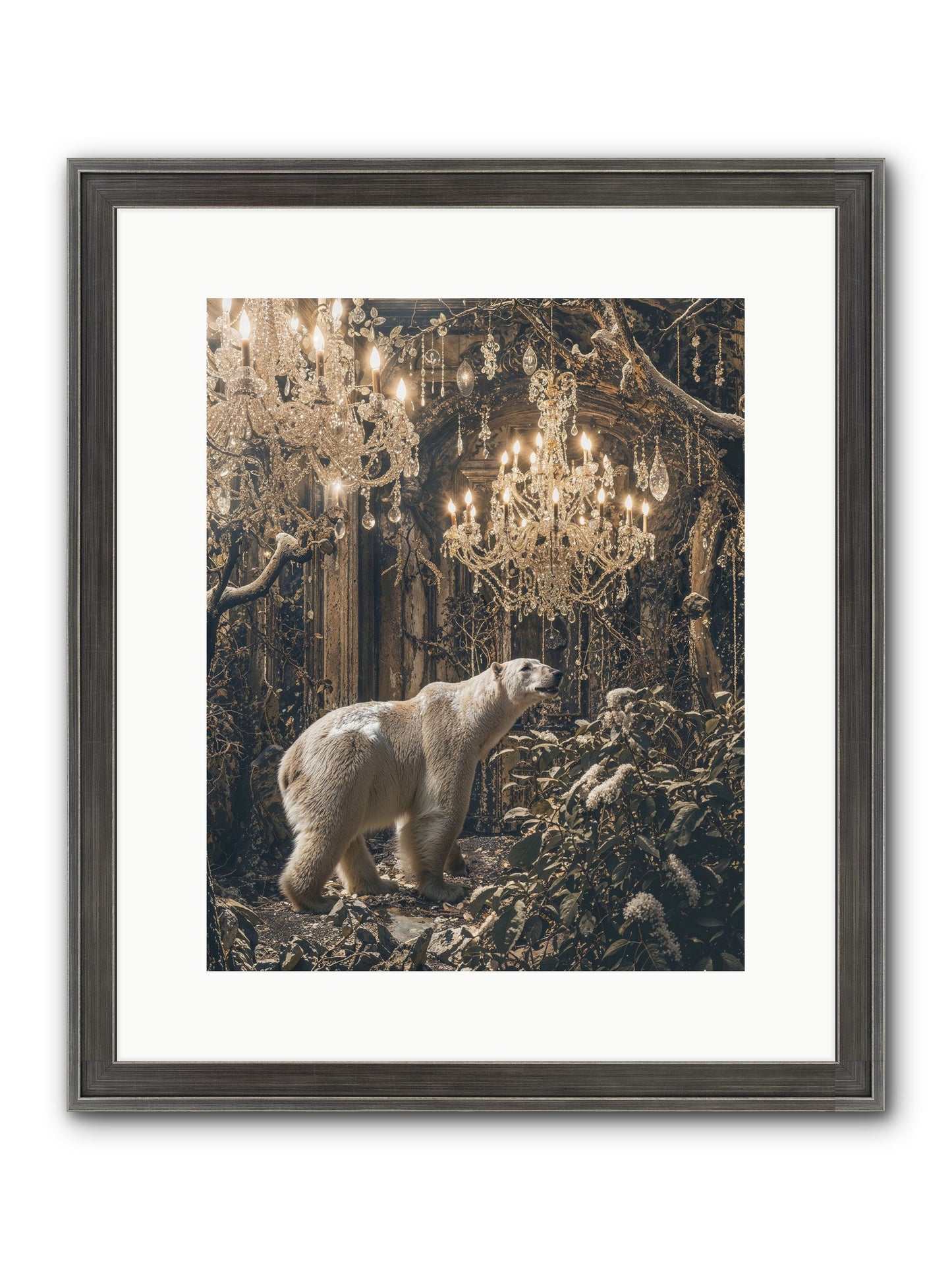 It's More Than Enough Framed Print - Slimwoods Black/Silver 12x15