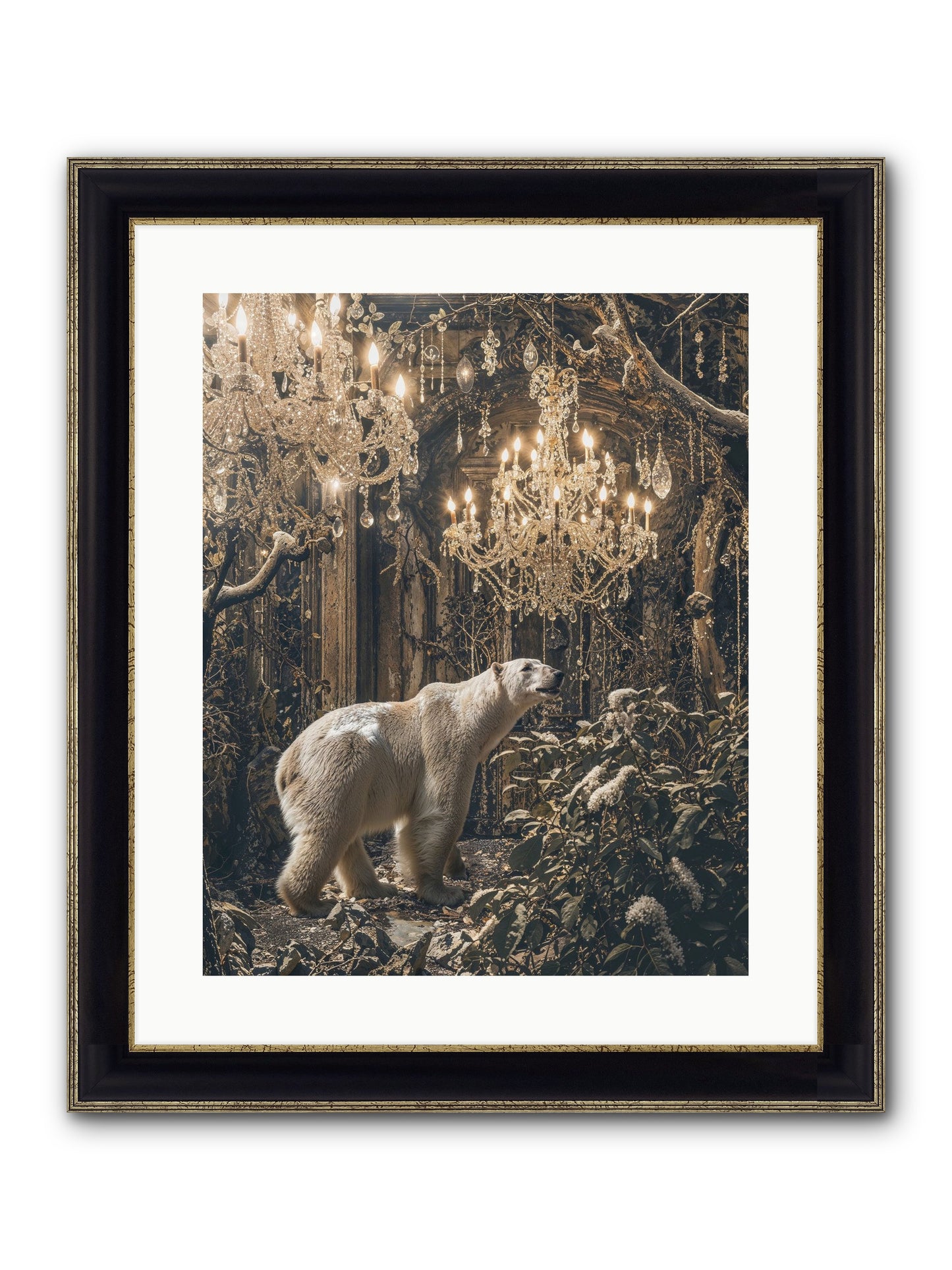 It's More Than Enough Framed Print - Black & Gold 16x20