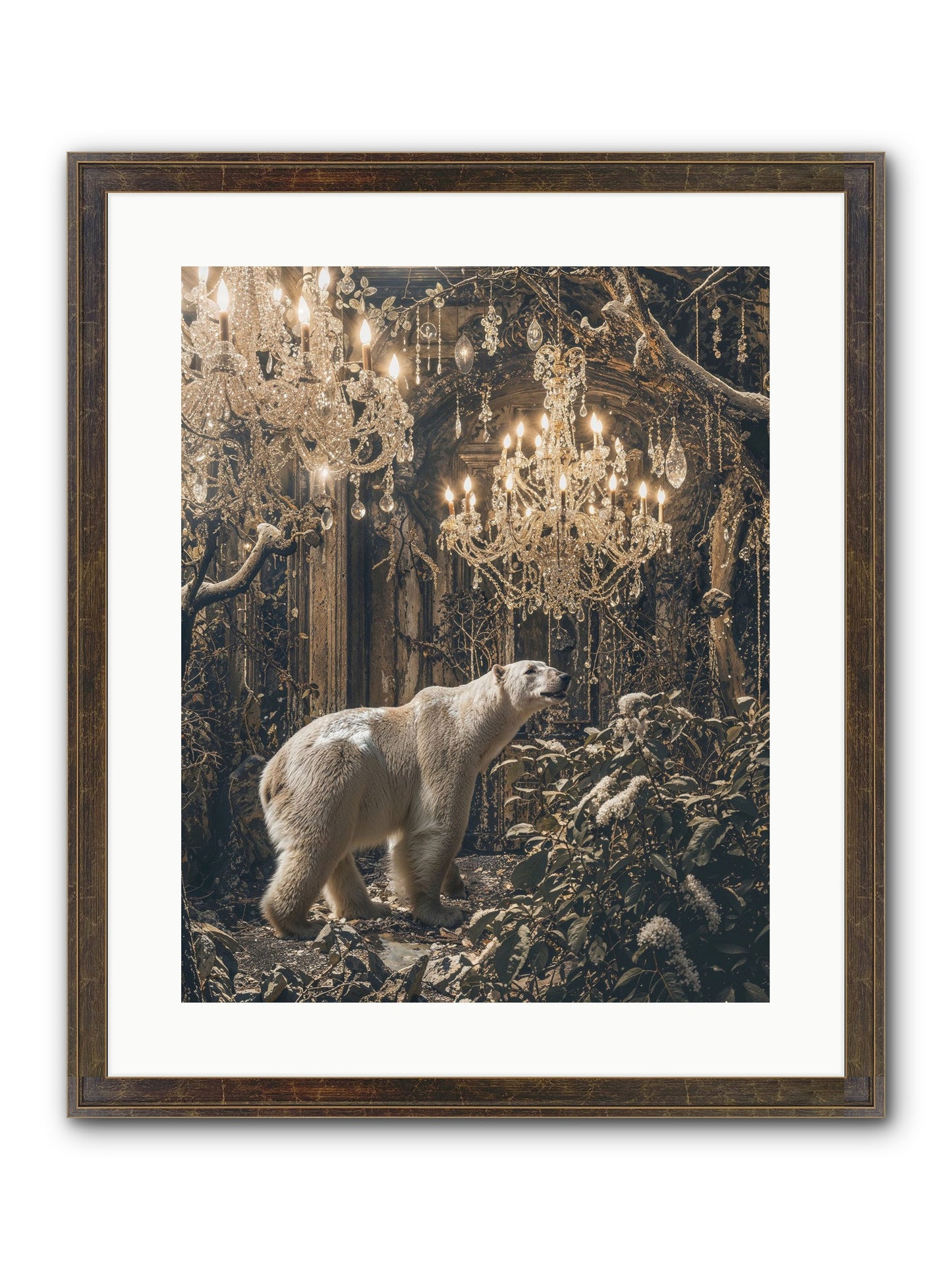 It's More Than Enough Framed Print - Slimwoods Black/Gold 16x20