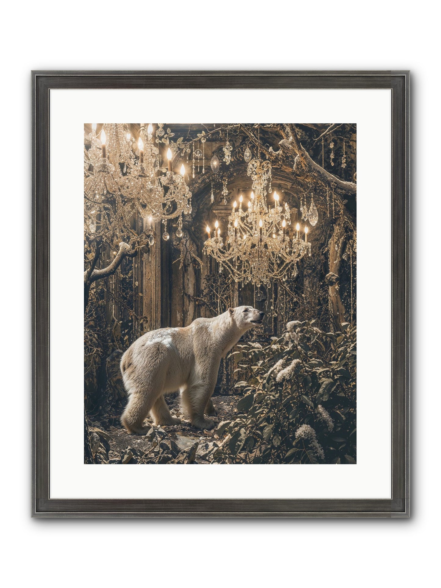 It's More Than Enough Framed Print - Slimwoods Black/Silver 16x20