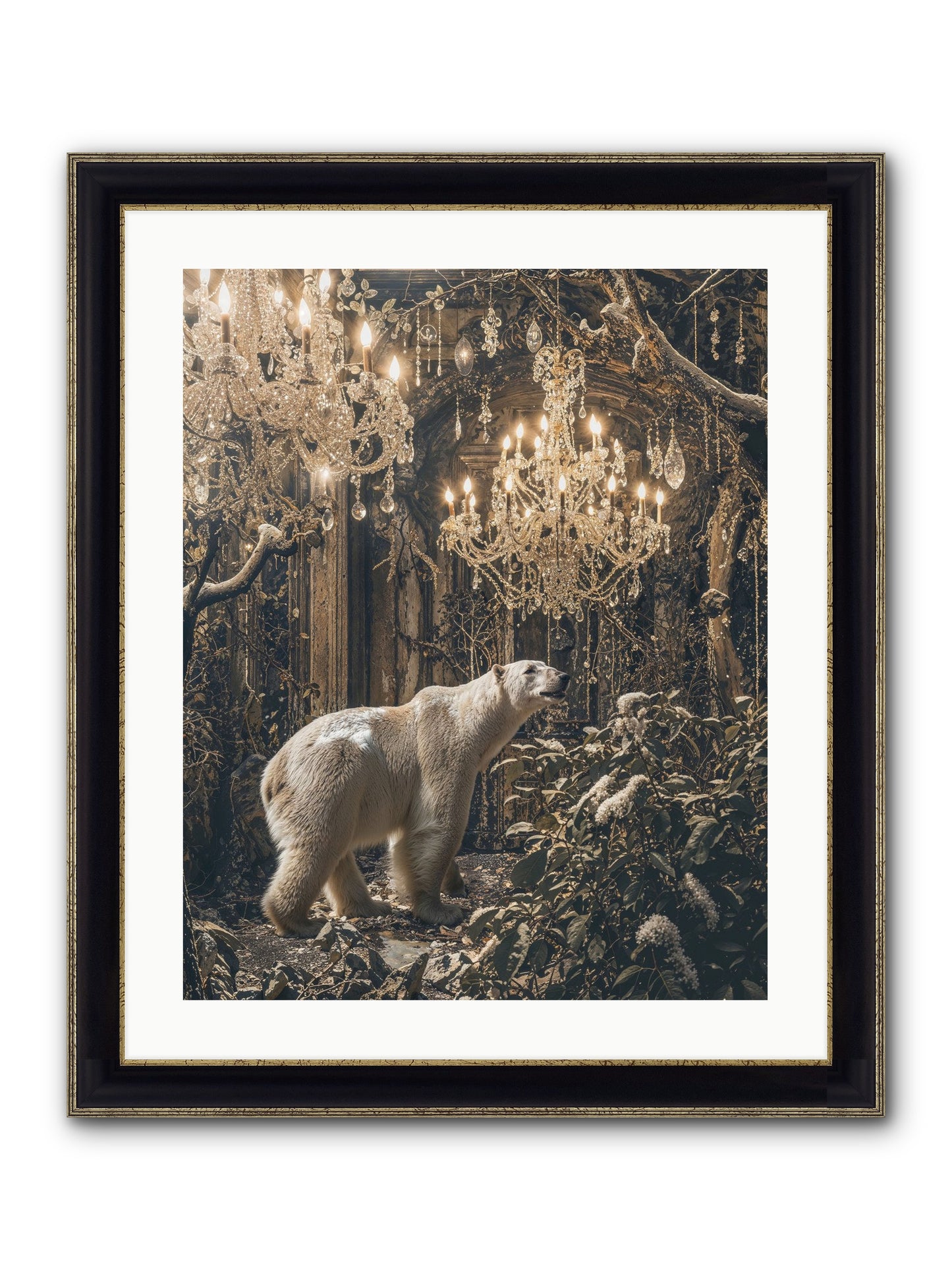 It's More Than Enough Framed Print - Black & Gold 20x25